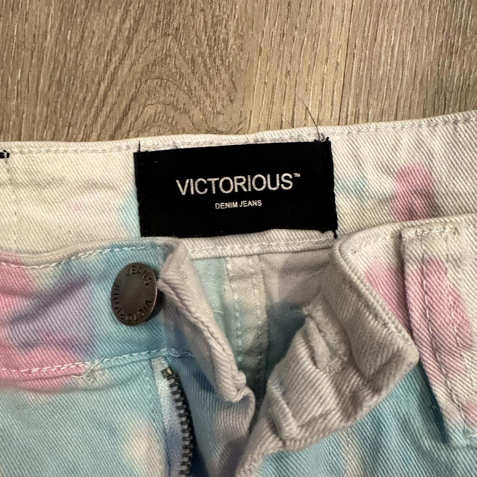 Blue and pink tie-dye skinny jeans size 30 x 30