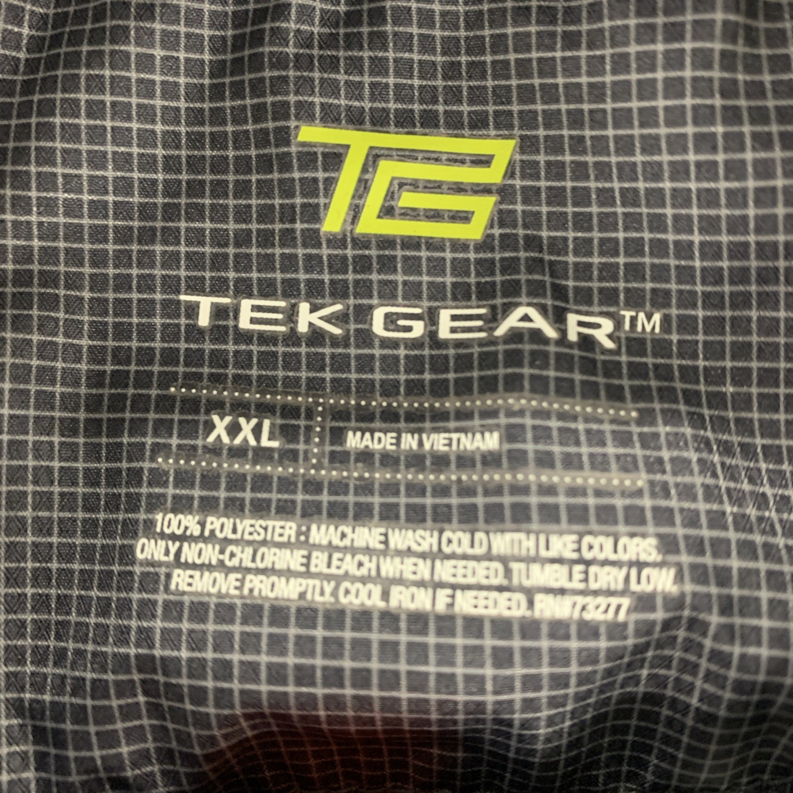TekGear XXL Charcoal Gray/Orange Jacket Reflective Stash Pocket Skater Ravers