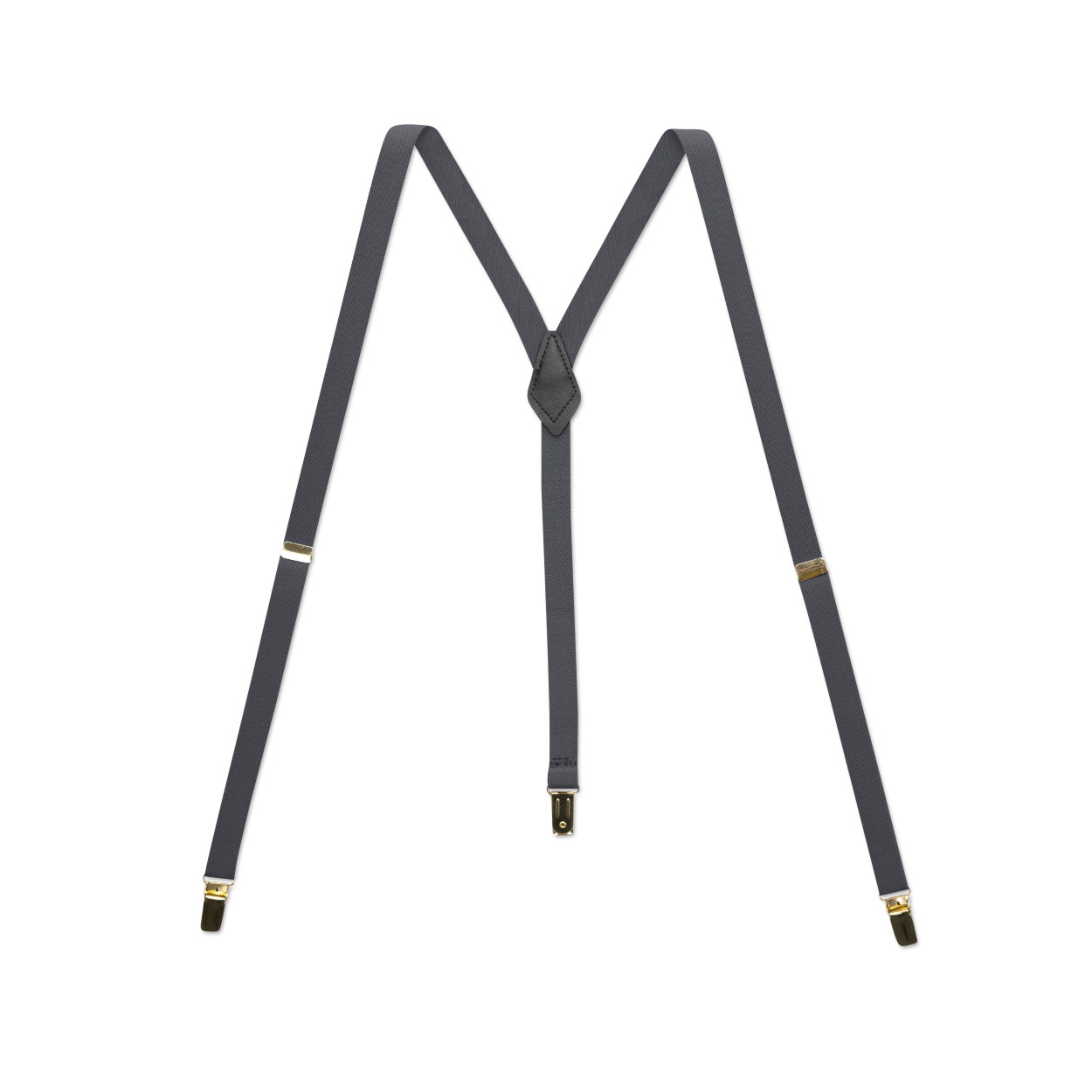 Men’s Thin Suspenders – X/Y Back with Chromed Snap Ons, USA Made