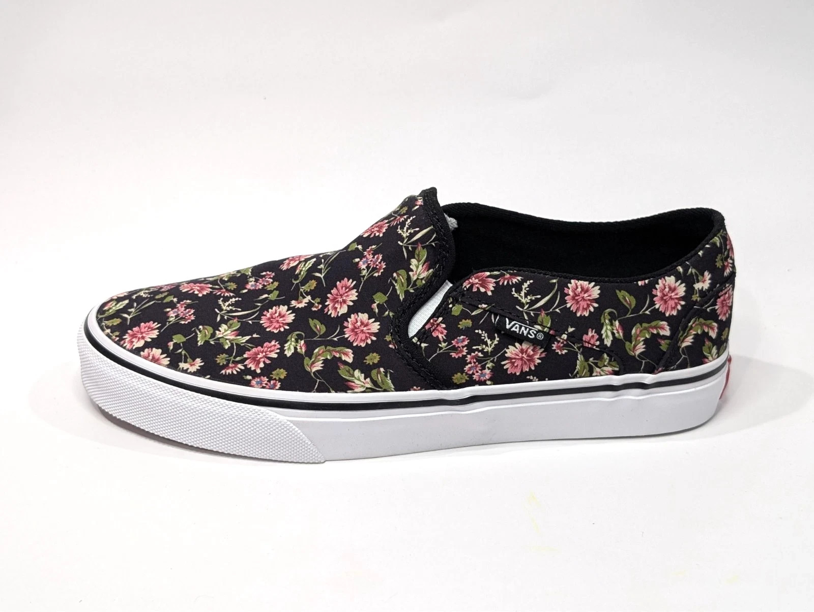 Vans Asher Dark Floral Black/Multi Canvas Women’s Skate Shoes-Assorted Size NWB
