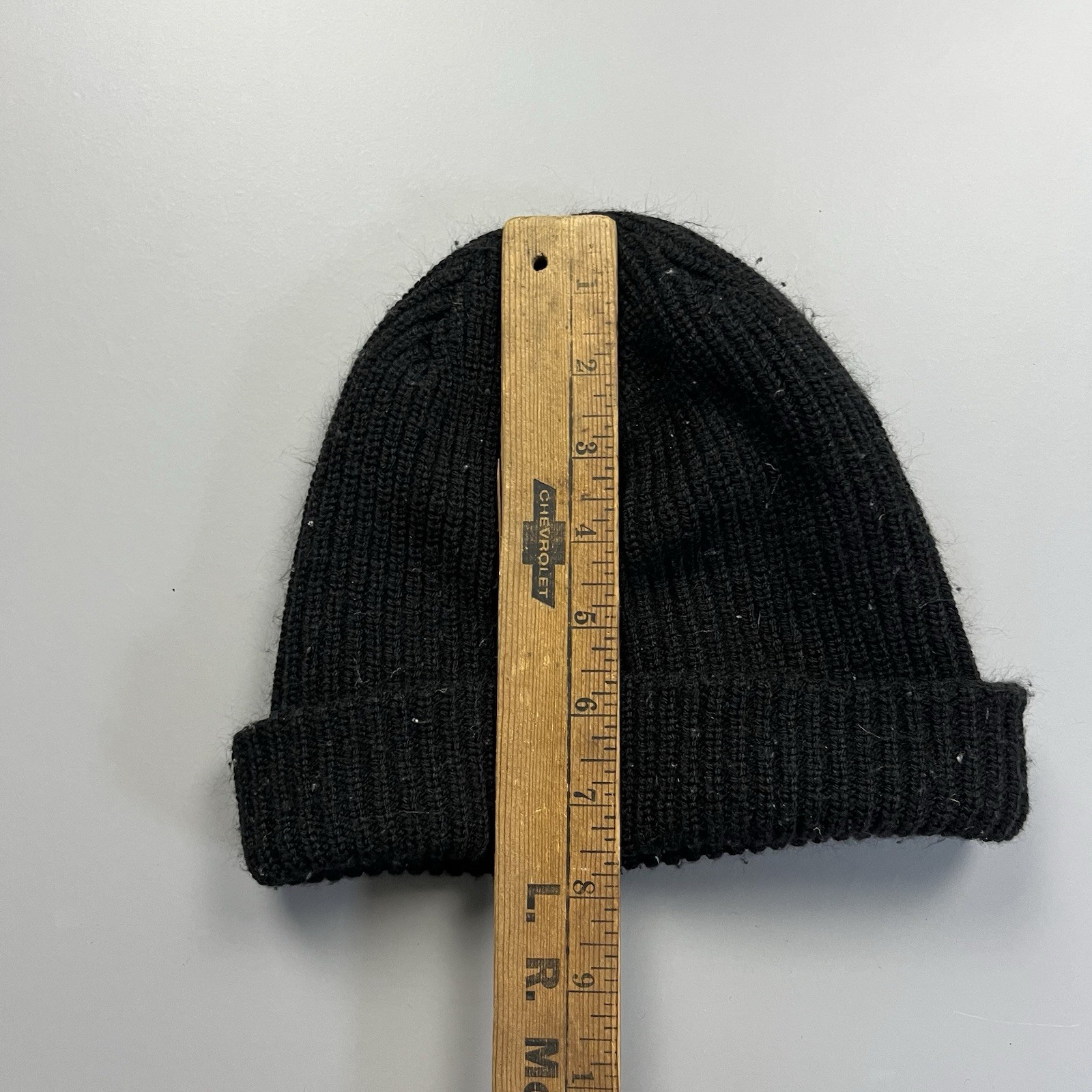 Supreme Hat Gauge Beanie Knit OSFA Black Cuffed Embroidery Logo Winter Hypebeast