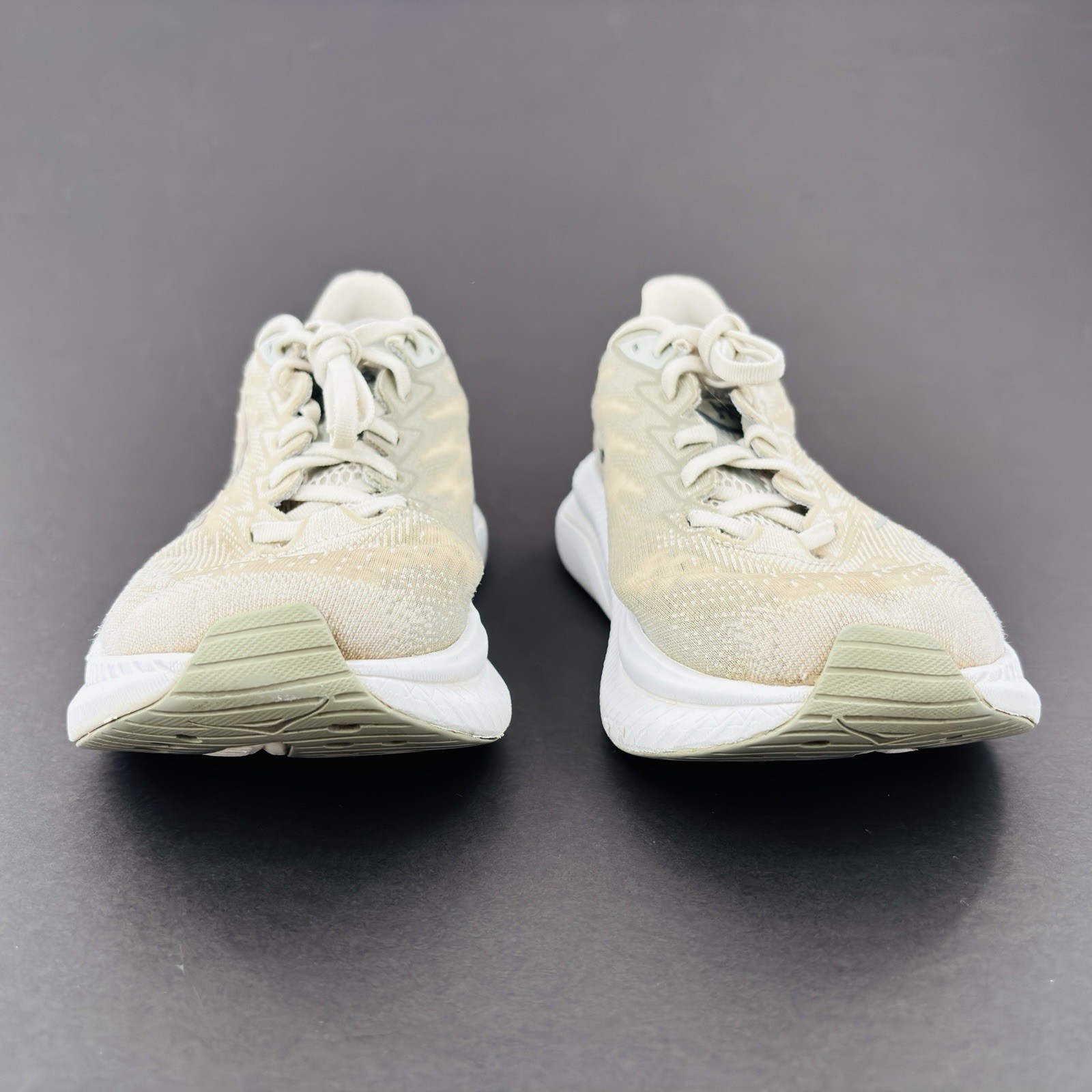 Mens 10 D Hoka One One Mach 6 Running Shoes Oat Milk Barley Athletic Sneakers