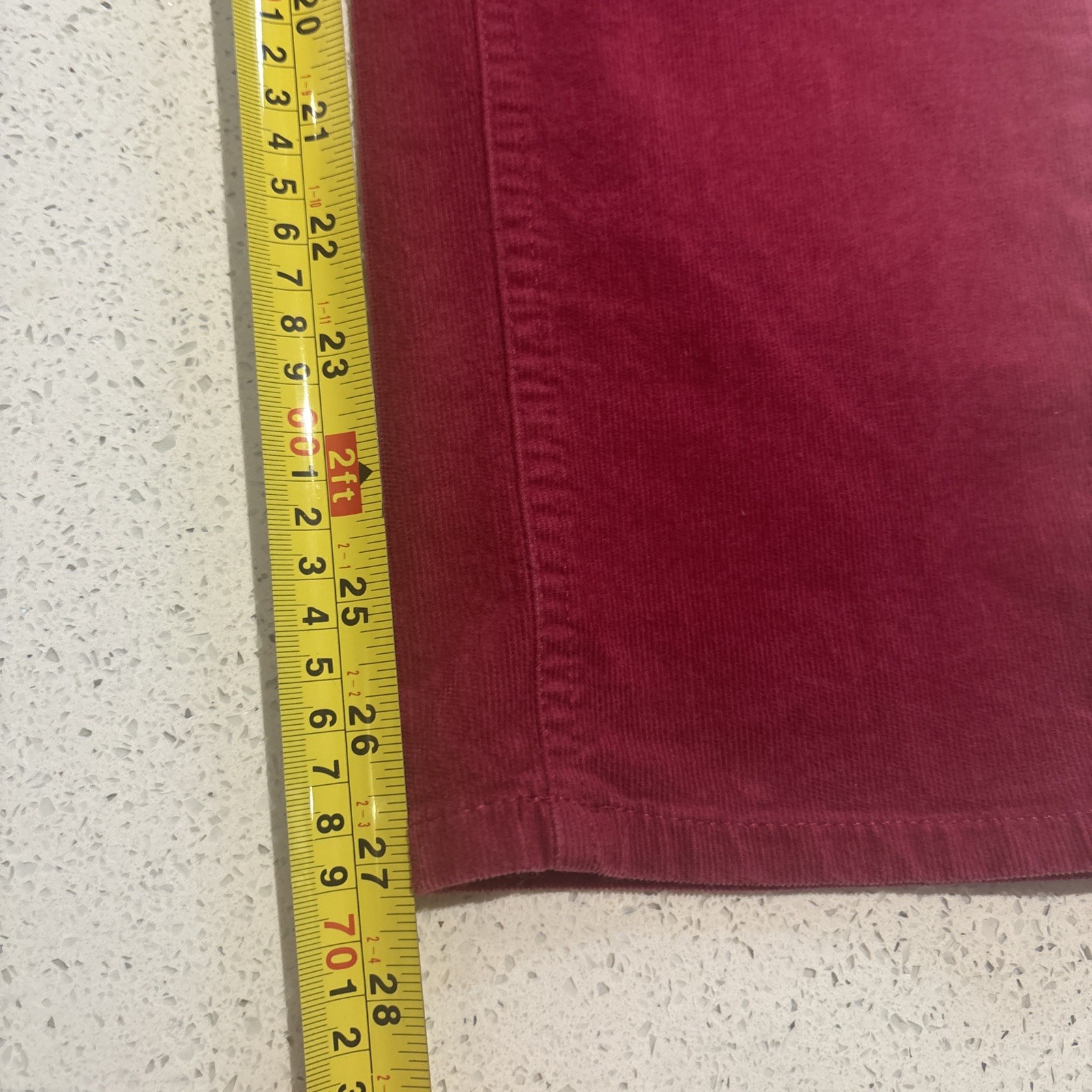 M&S Collection cords Ladies Size 12 (27in) Red Straight cords excellent