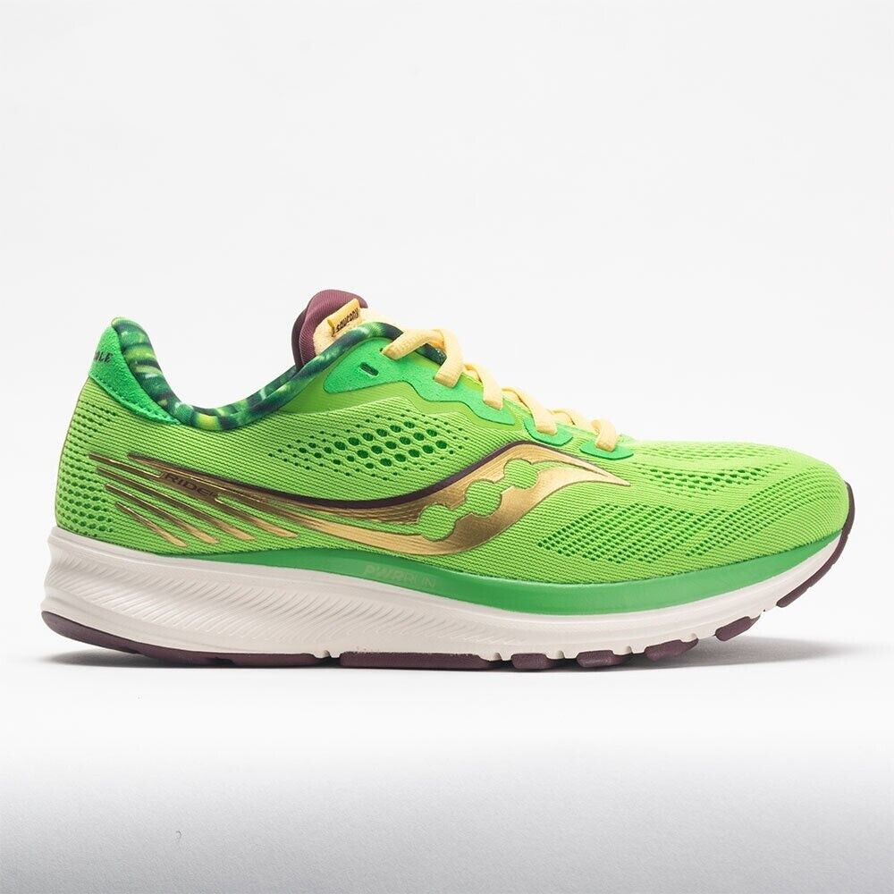 Saucony Men’s Ride 14 Green Bean Casserole Gold Logo S20650-17 Size 12 M NEW BOX
