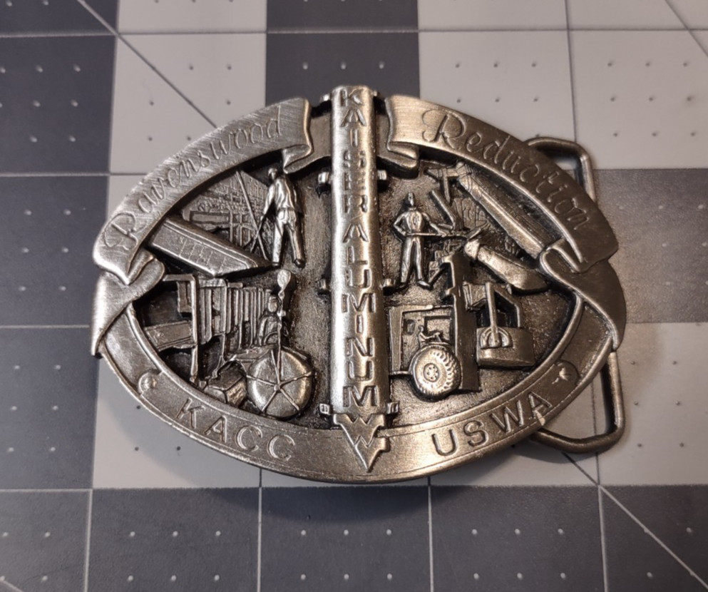 Kaiser Aluminum Ravenswood Reduction Plant Belt Buckle LE 486/500 USAWA