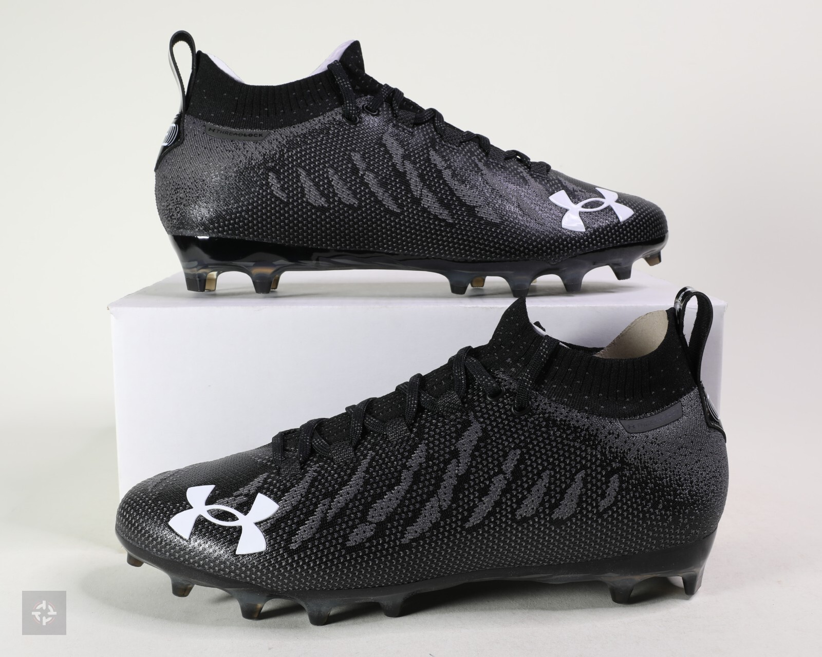 Under Armour Spotlight Lux MC Black Football Cleats Mens Size 13.5 (3023959-001)