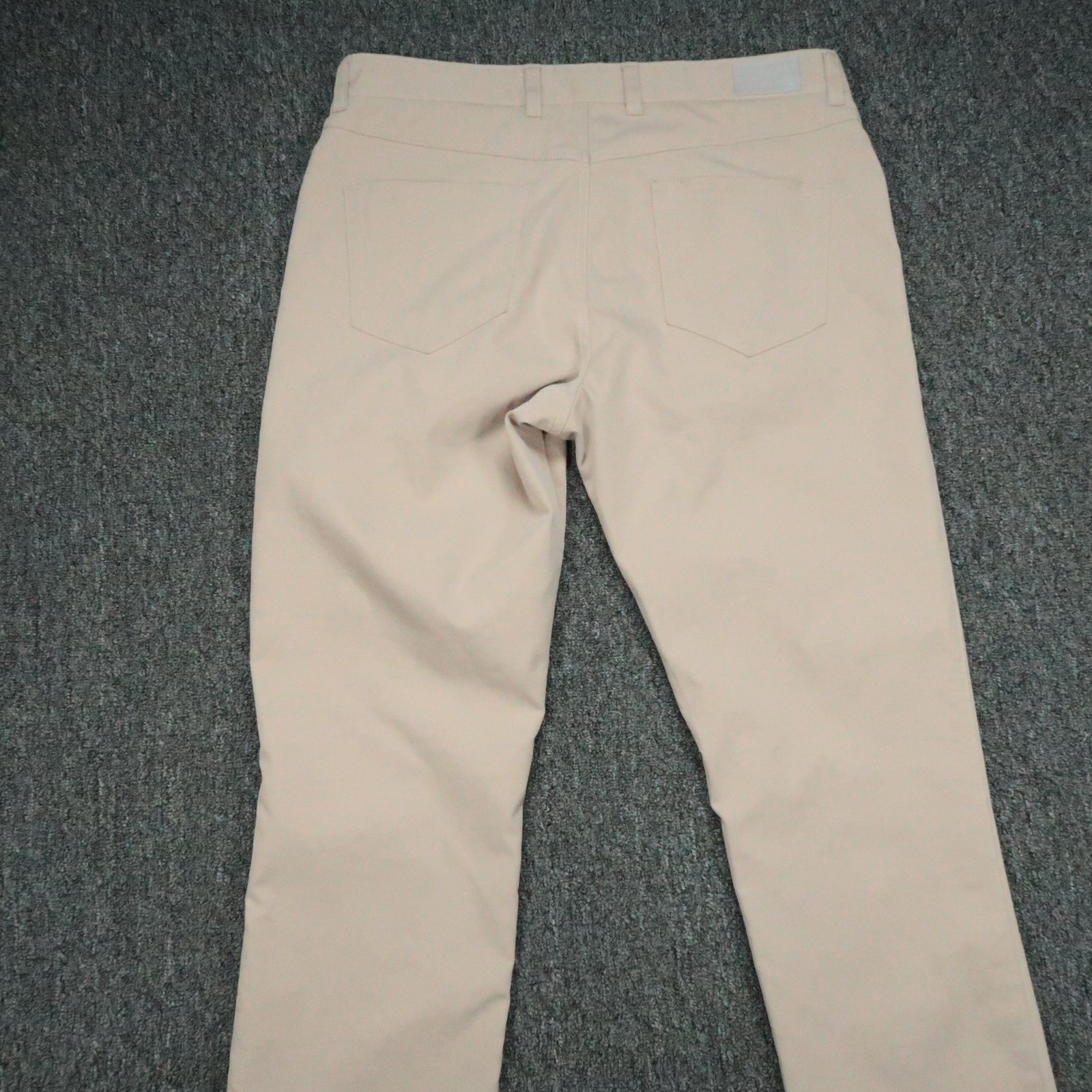 Peter Millar Pants Mens 35×32 Beige EB66 Performance 5 Pocket Straight Golf