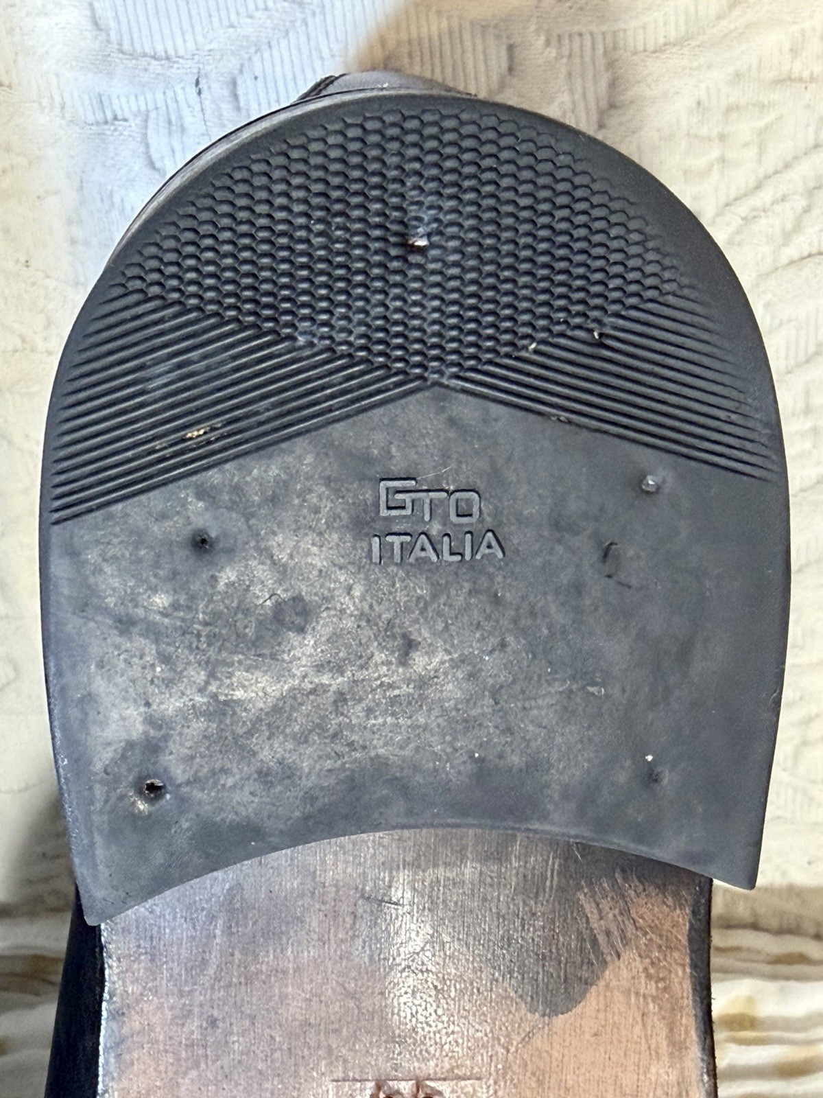 Men’s Soft Feel Black Leather Dress Shoes EU 44 (approx. US 11) Made In Italy.