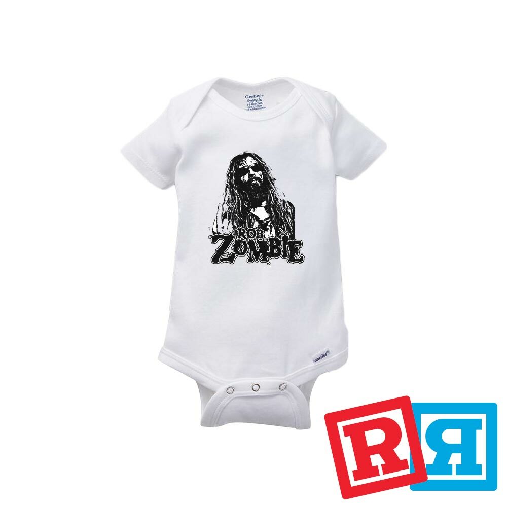 Rob Zombie Gerber Baby Onesie® Cotton Unisex White Short Sleeve Bodysuit