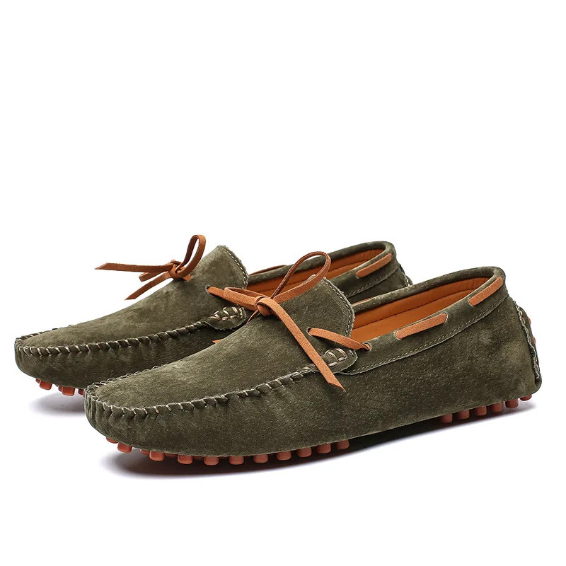 Men’s Casual Shoes Breathable Suede Loafers Moccasins Slip on Driving Flats