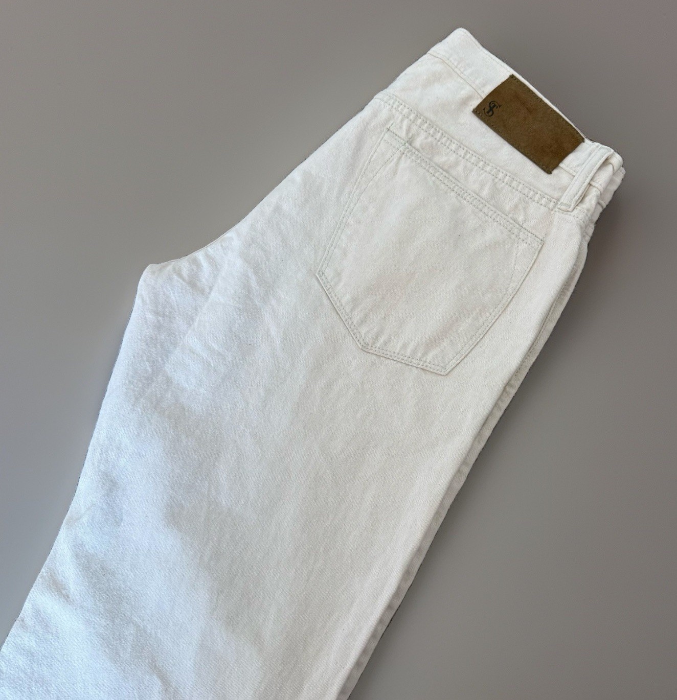 TODD SNYDER Selvedge Jeans Men’s SIZE 32X34 Slim Straight Fit Cream Casual