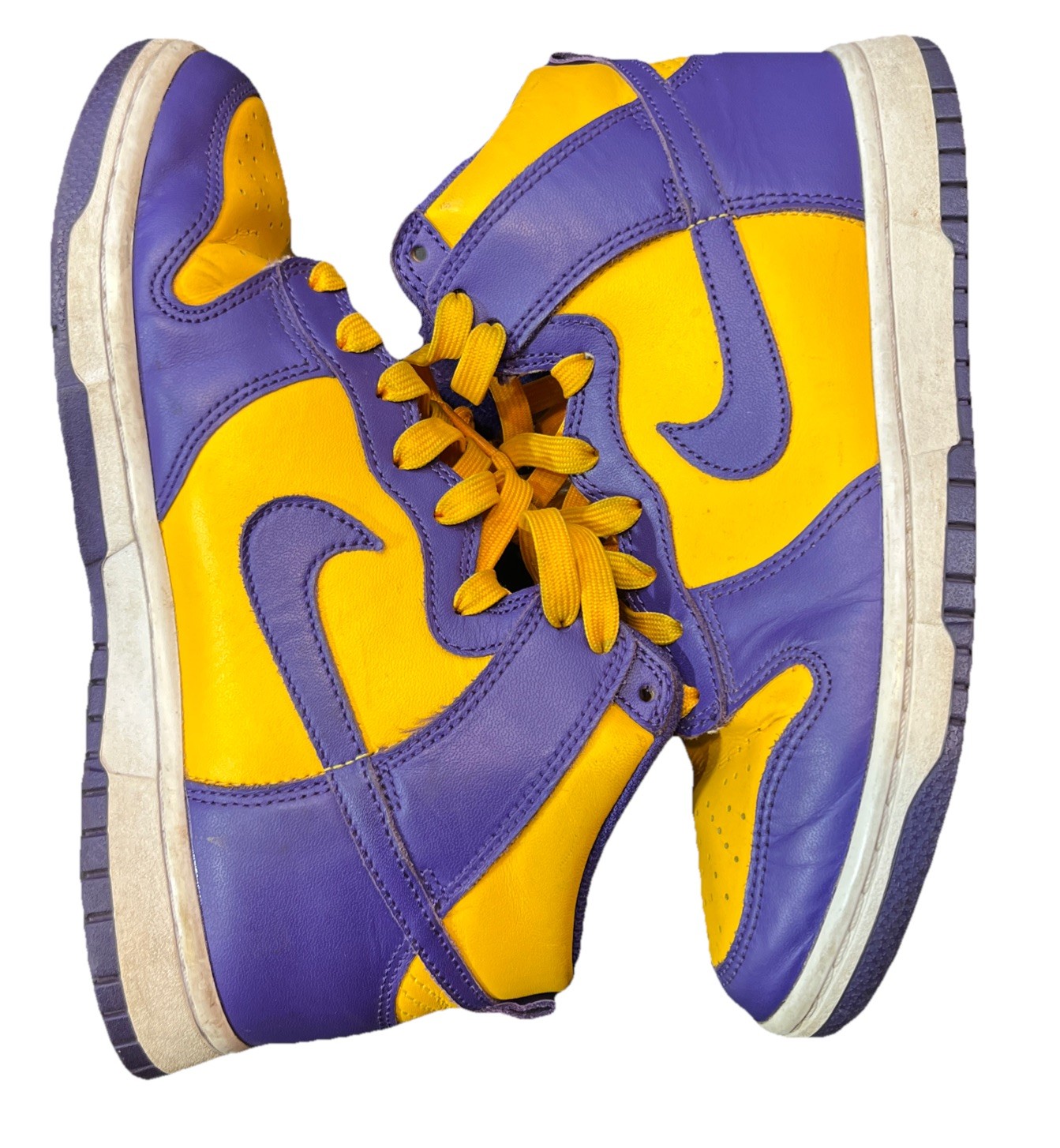 Nike Dunk High Lakers Court Purple Varsity Maize DD1399-500 Men 6.5 Women 8