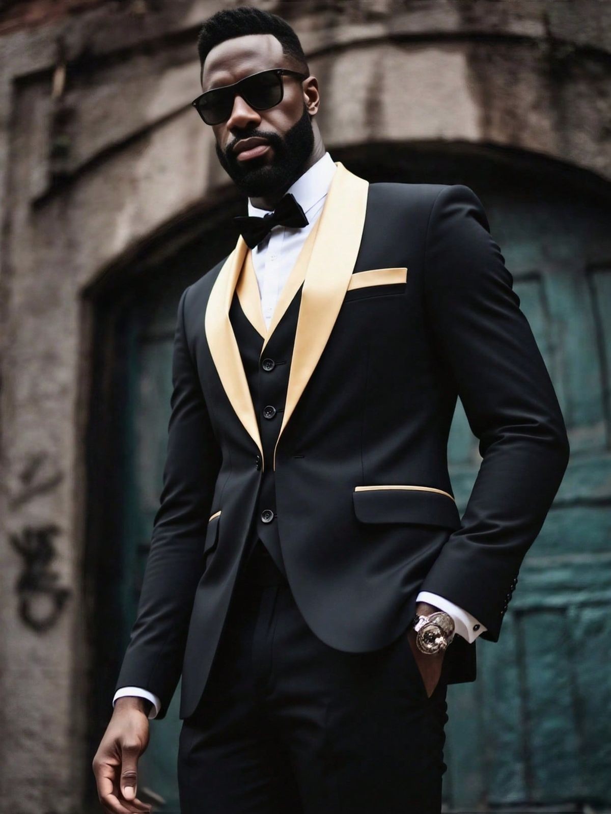 Black Men’s Suits Shawl Lapel Coat Prom Party Dinner Jacket Formal Business Wear