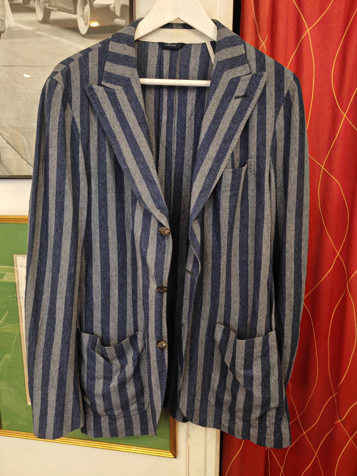 Tombolini 700€ Men’ Blazer Jacket Cotton Size EU 50 ( M ) Made in Italy