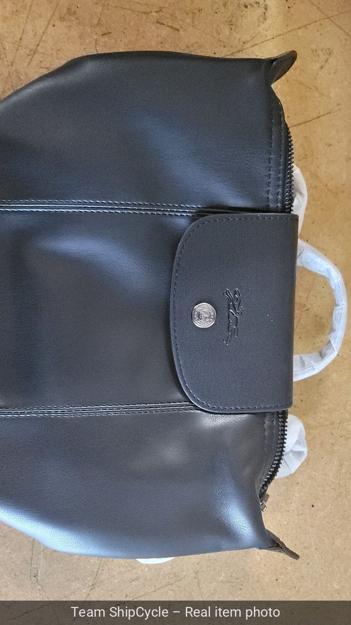 NWT LONGCHAMP France Black Extra Soft LEATHER PURSE Shoulder Strap BACKP G1N