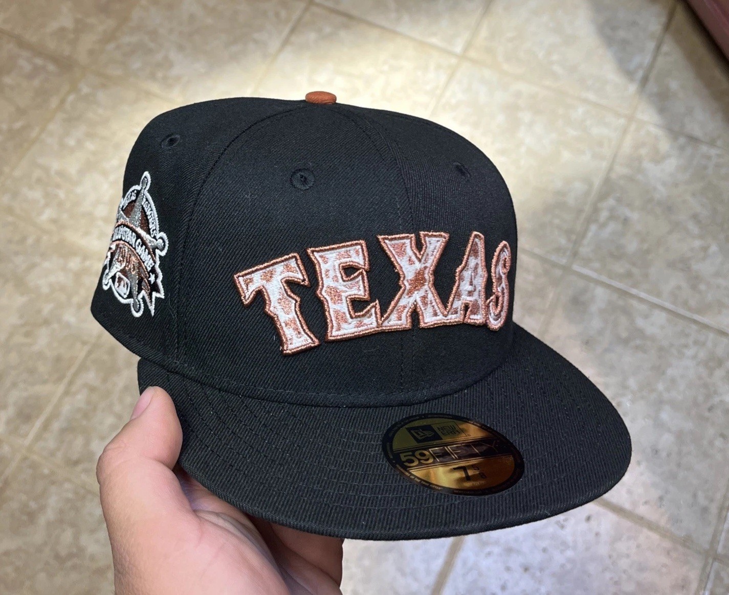 New Era x Prociety Texas Rangers CATTLE RANCH COW BEVO 59Fifty Size 7 5/8