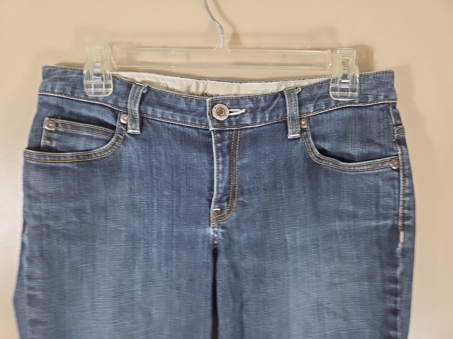 Banana Republic Womens Size 4 Contoured Boot Cut Stretch 32×30 Low Rise Jeans