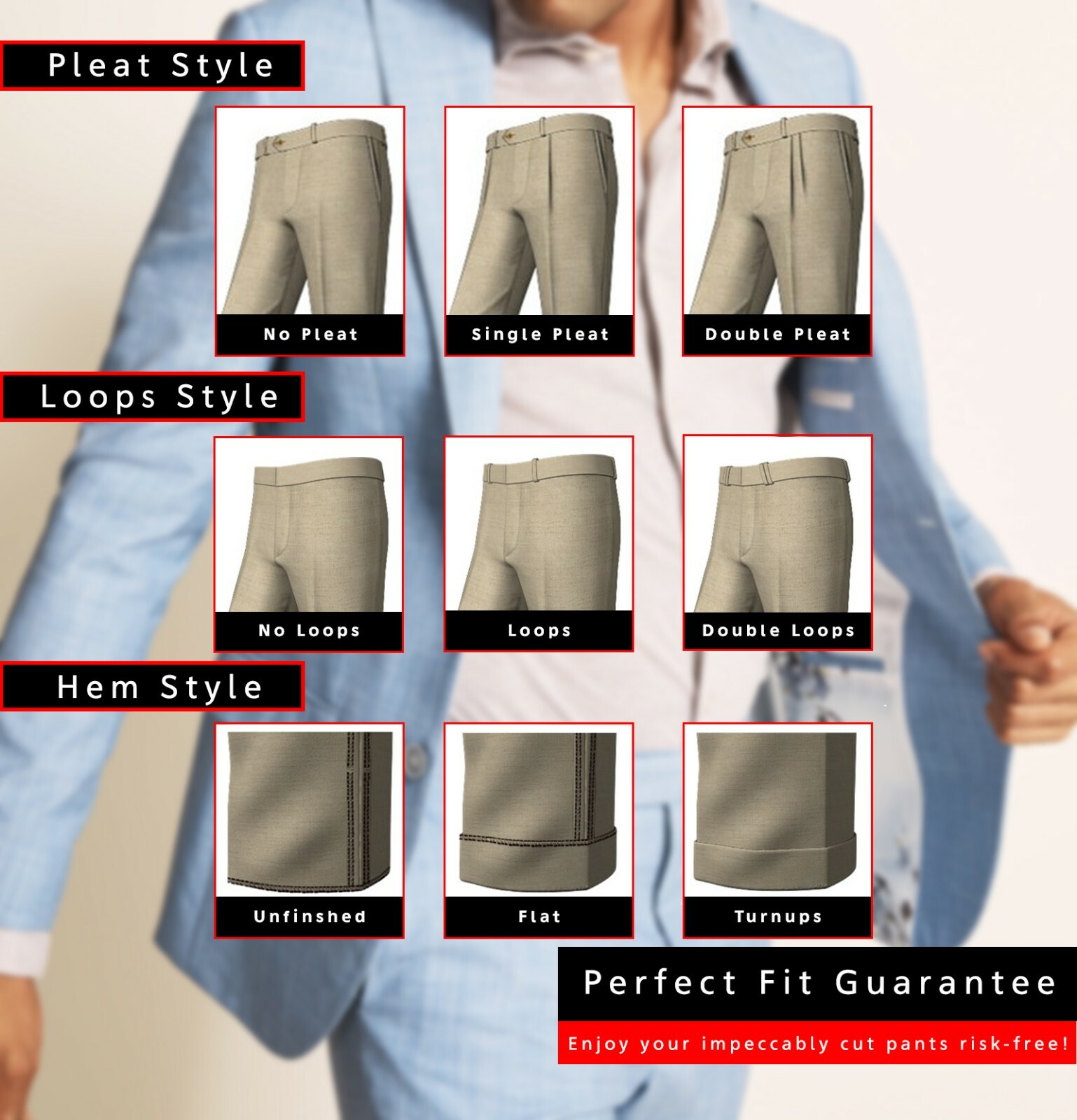 Men’s Custom Suit | Tailored Bespoke Business & Wedding Attire | 200+ Fabrics Si