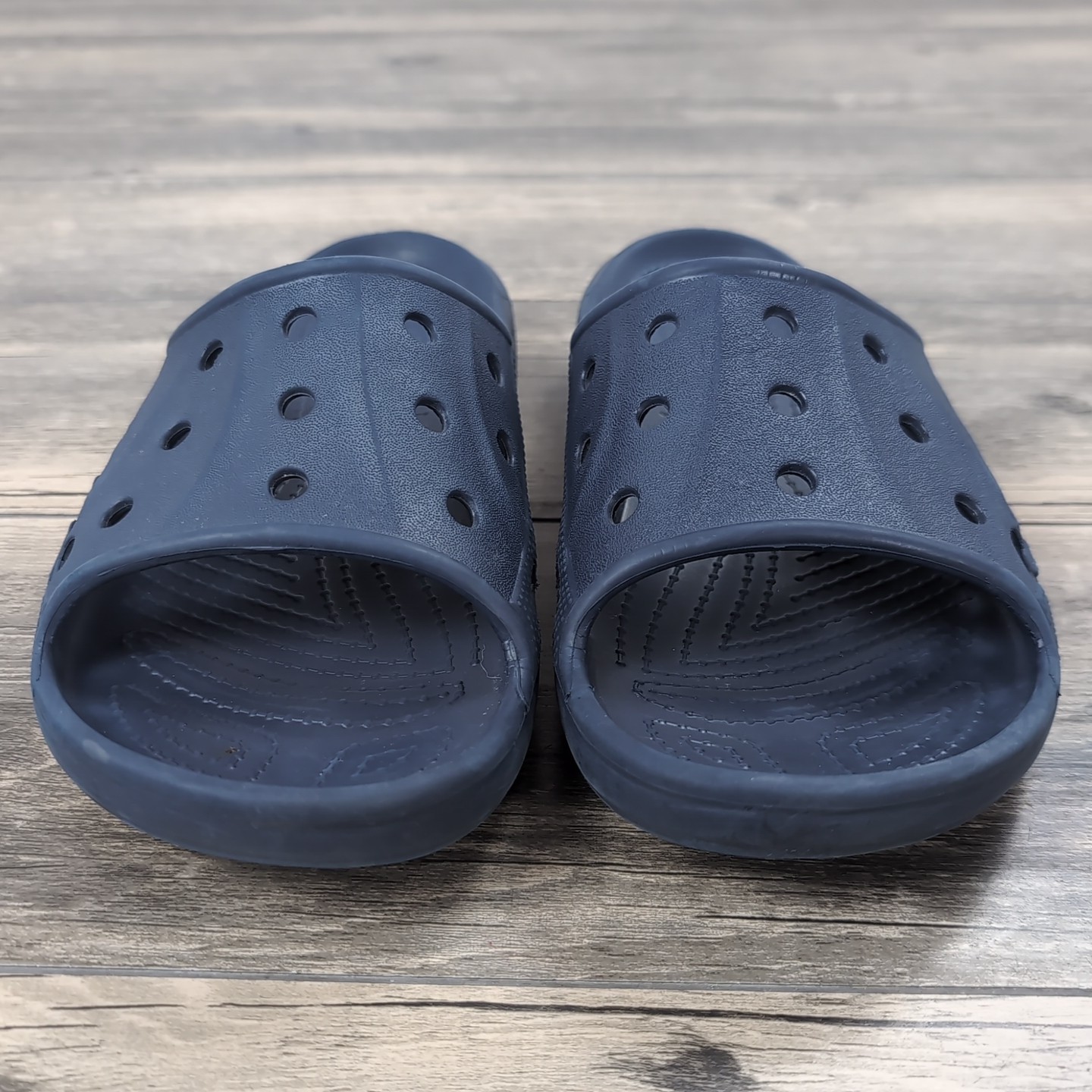 CROCS Unisex Sandals Baya Slide Sz M 7 W 9 Relaxed Fit Navy Blue