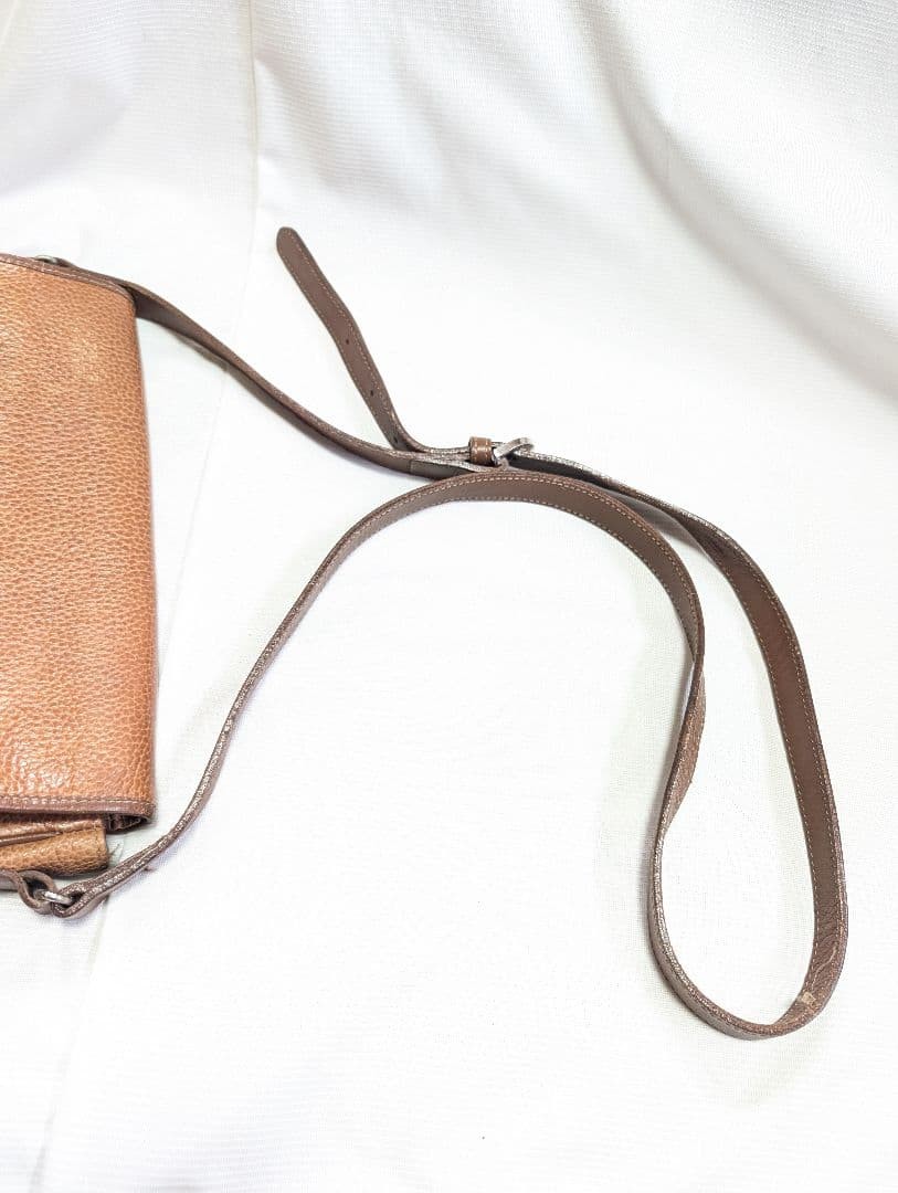 Courreges Brown Messenger Bag 9.8 inches