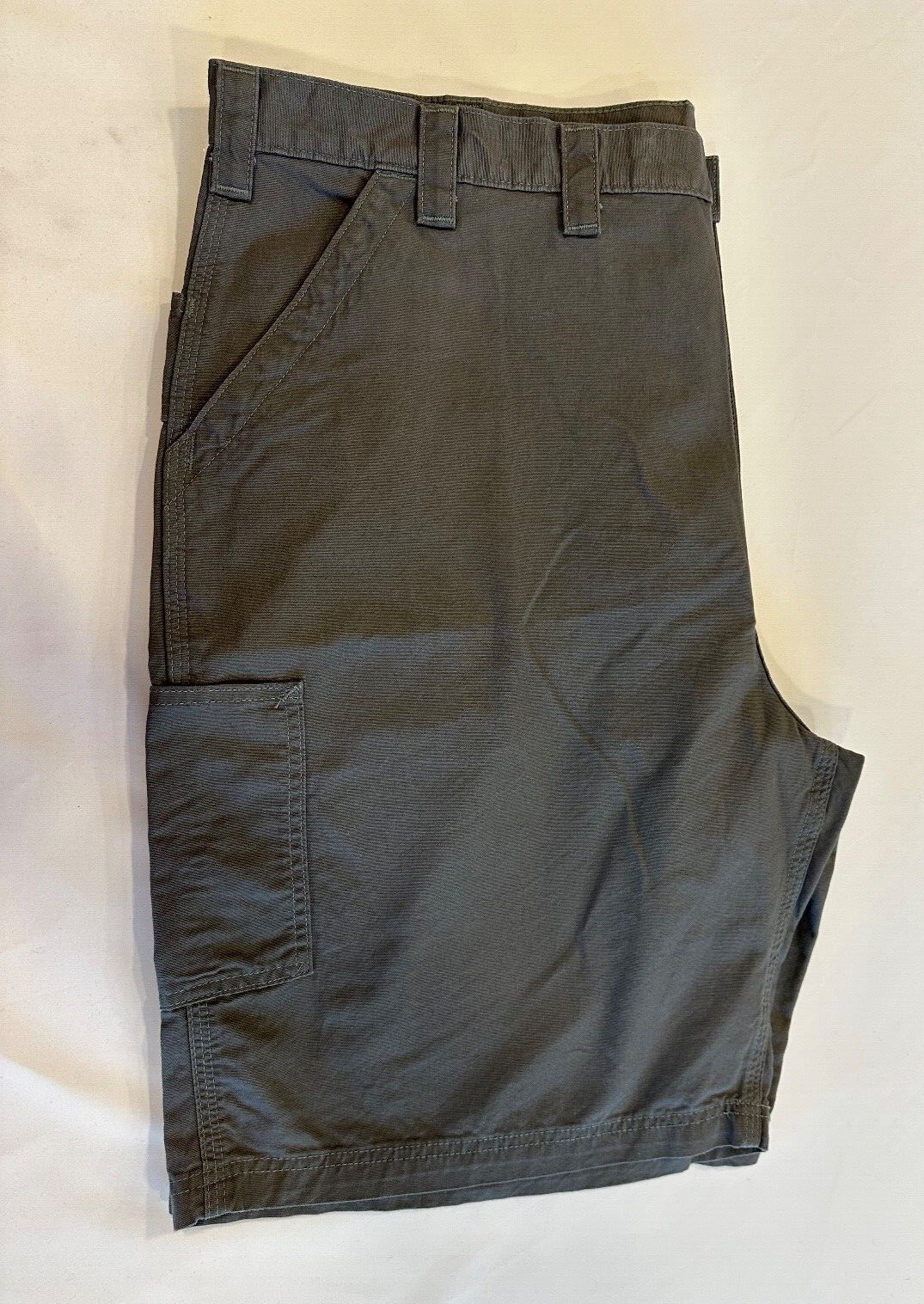 Carhartt Gray Loose Fit Canvas Work Utility Shorts BS0147-M Size W 46 In 10 in