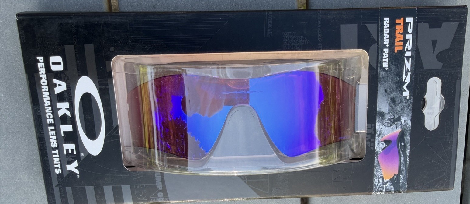 Oakley RADAR PATH Lens PRIZM TRAIL 101-114-006 Red Ruby Fire Genuine Blue Grass