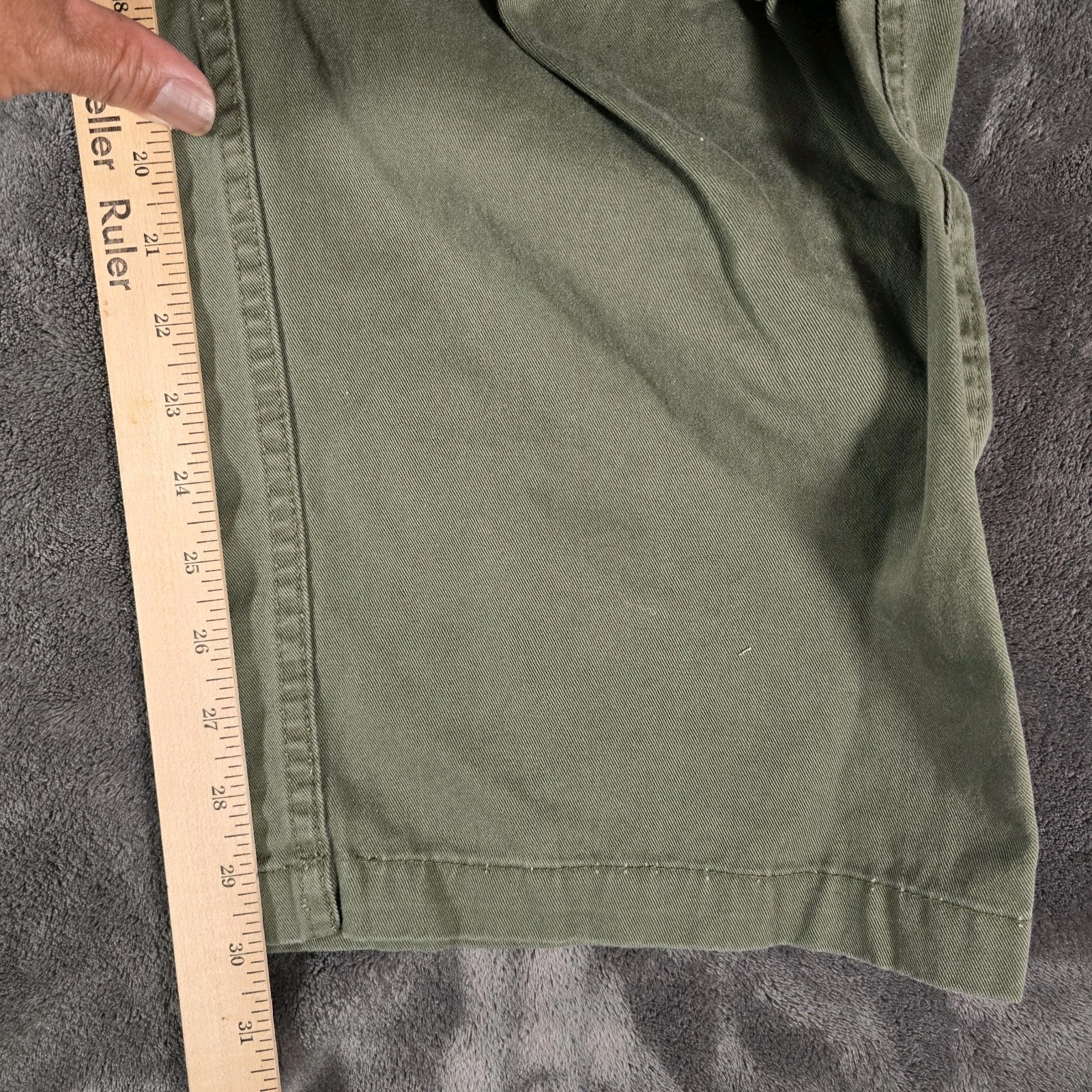 Vtg Bugle Boy Army Patch Cargo Pant Mens 42×32 Green 90s Y2K Baggy Skater Grunge