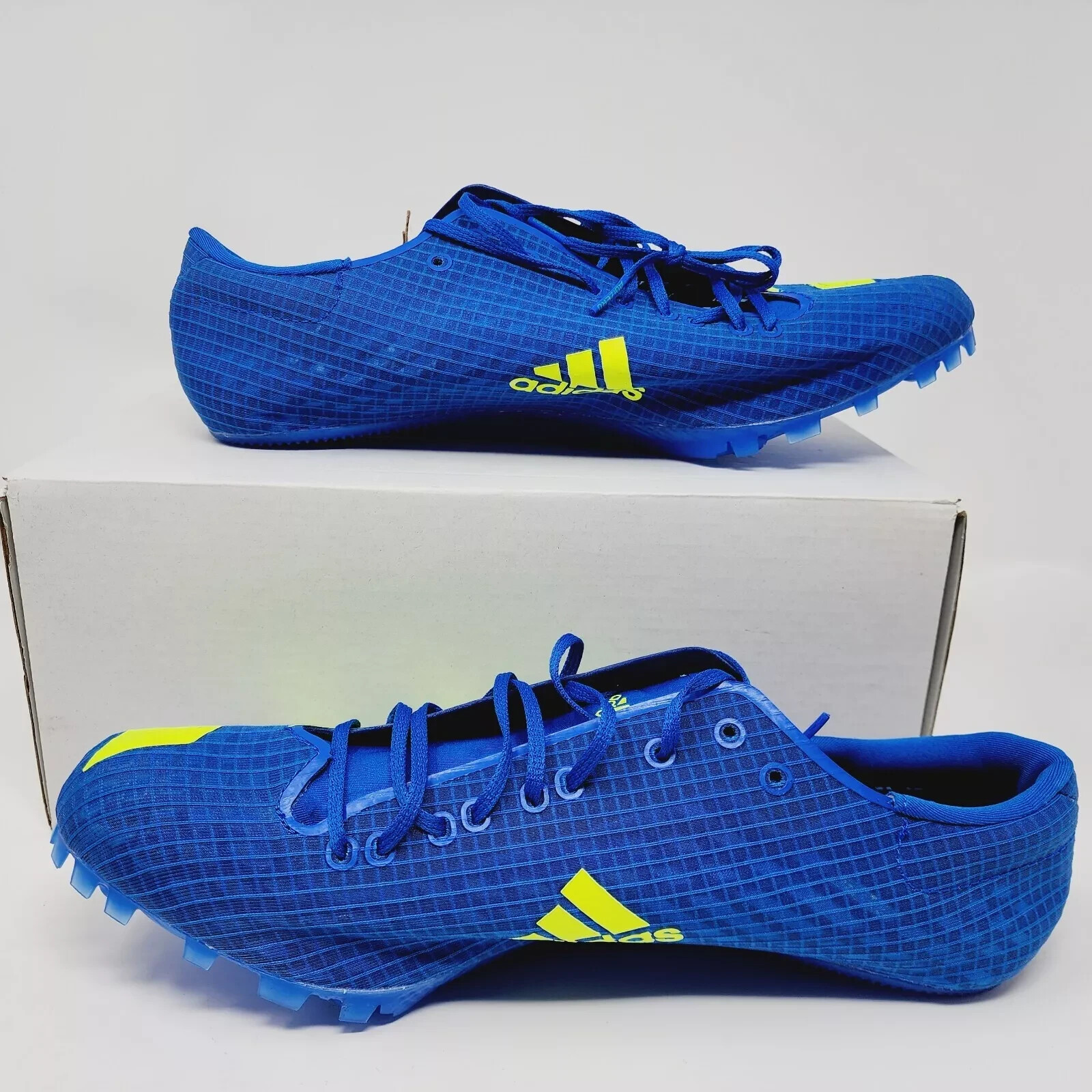 Adidas Adizero Finesse Men’s Size 11.5 Track & Field Spikes Blue Yellow H68746
