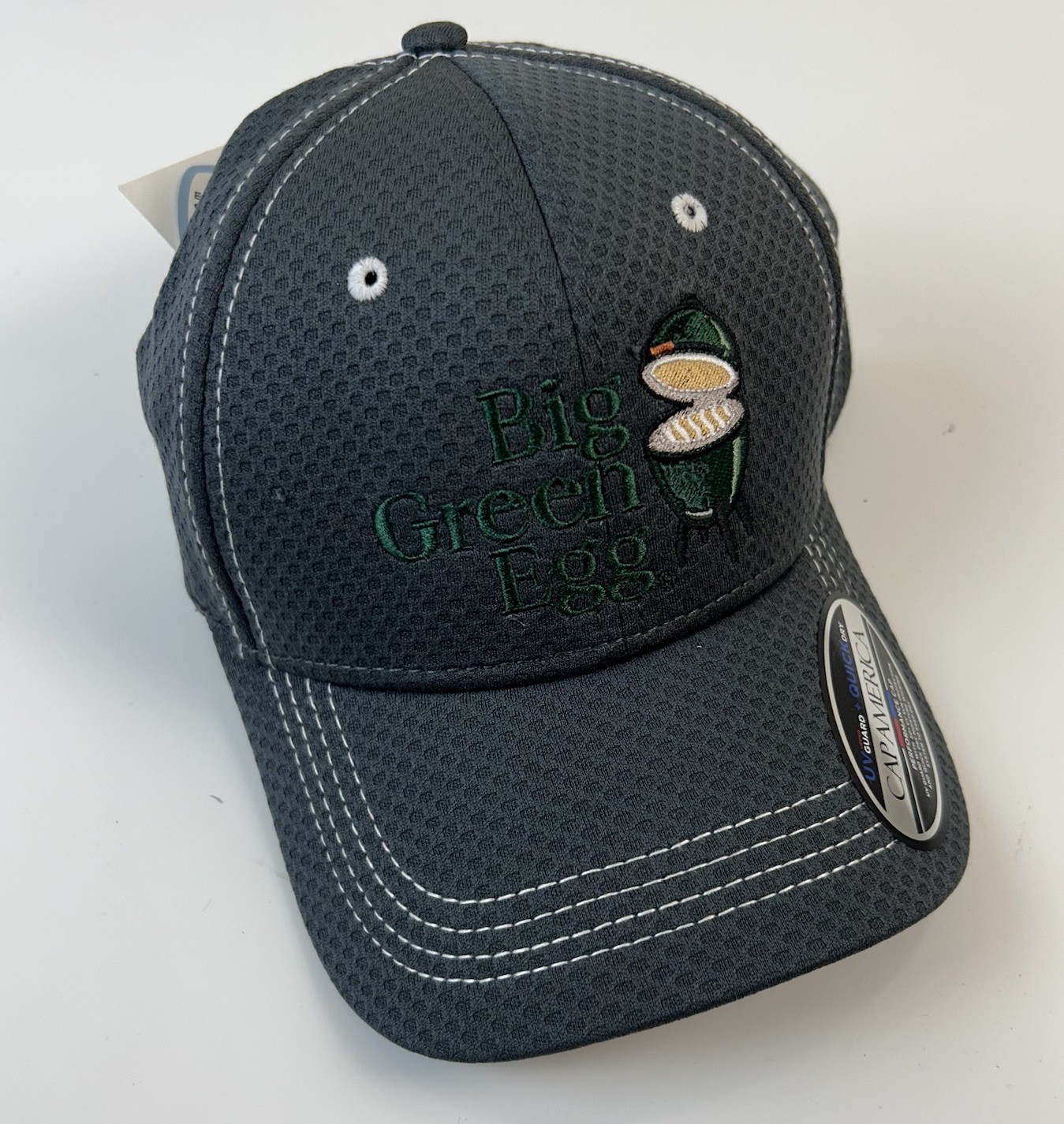 THE BIG GREEN EGG BBQ Barbeque Smoker Grilling Mesh Gray Hat UV Guard Quick Dry