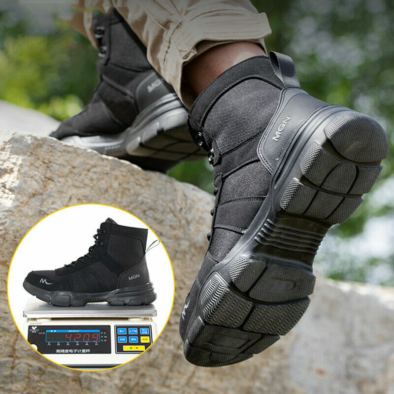 Indestructible Mens Safety Shoes Steel Toe Sneakers Work Boots Hiking Waterproof