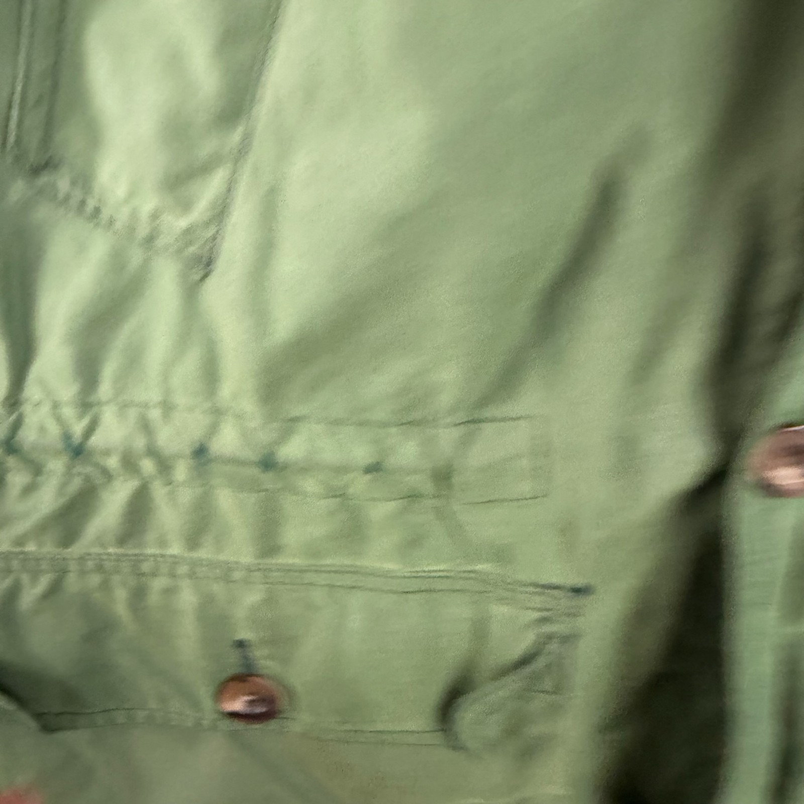 Vintage 90s Gap Fatigue Full Zip Cotton Blend Jacket Faded Lightweight Green