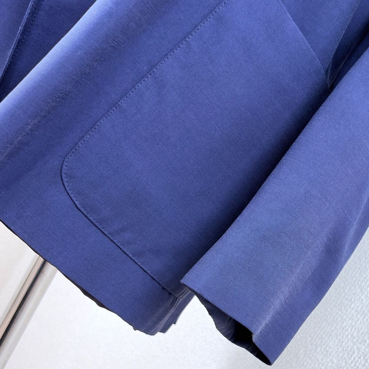 PENNYBLACK Silk Blend Oversized Tailored Jacket Navy Blue Size 42