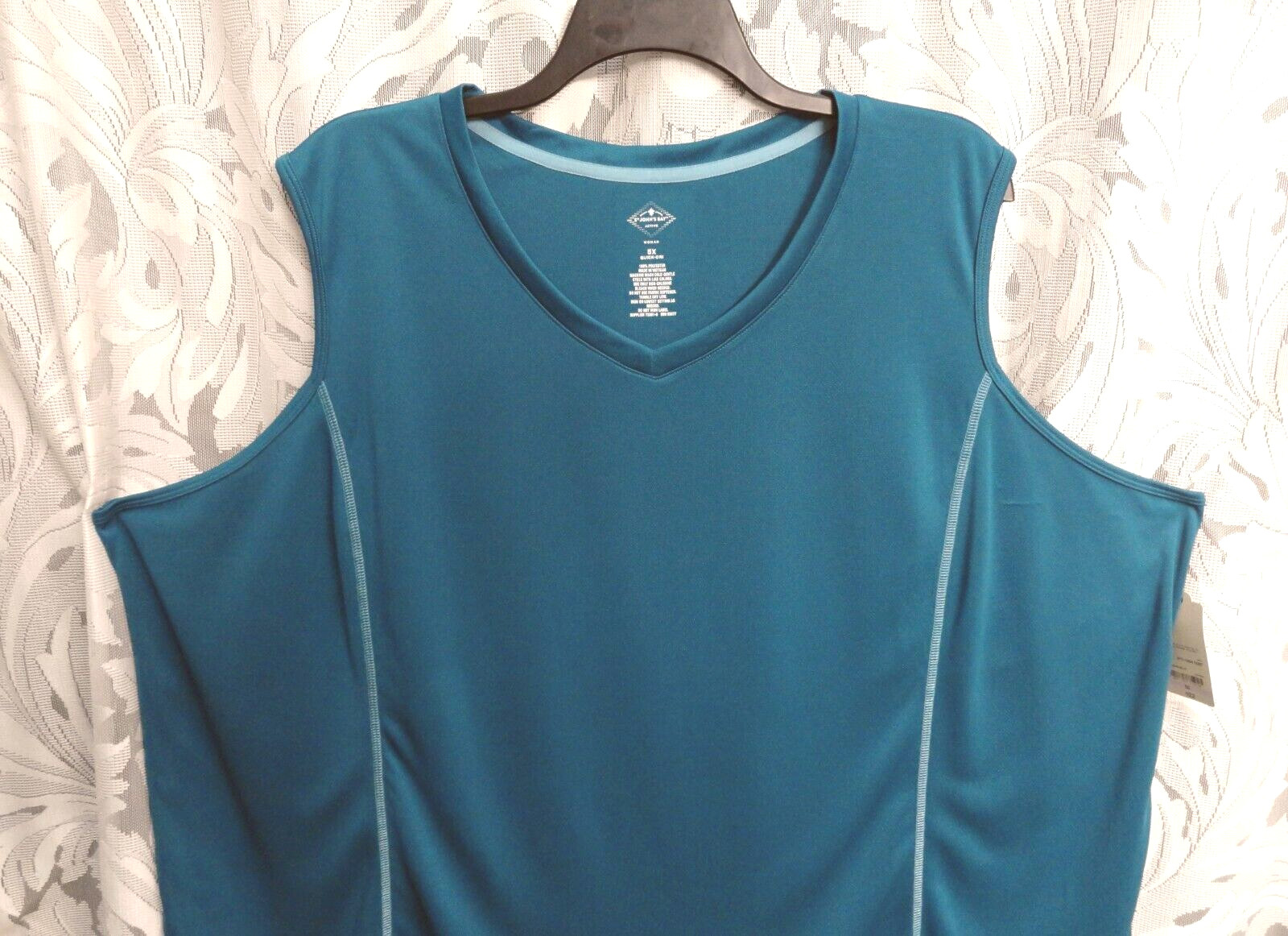 5X ST JOHNS BAY ACTIVE QUICK-DRI SOFT TIGHT KNIT MESH OUTER TANK CAMI SHELL TOP
