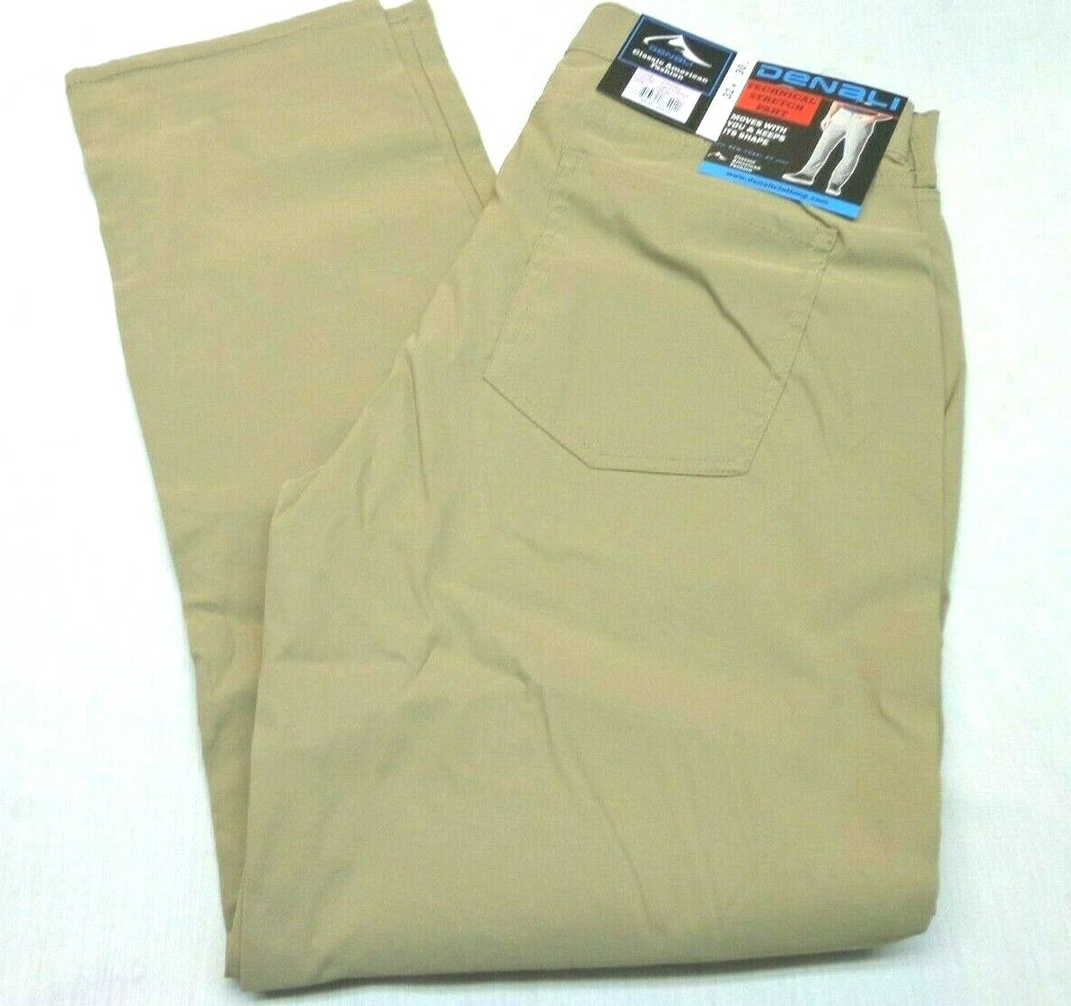 DENALI Delta Khaki Technical Stretch Pants NWT 32/30 MSRP $54