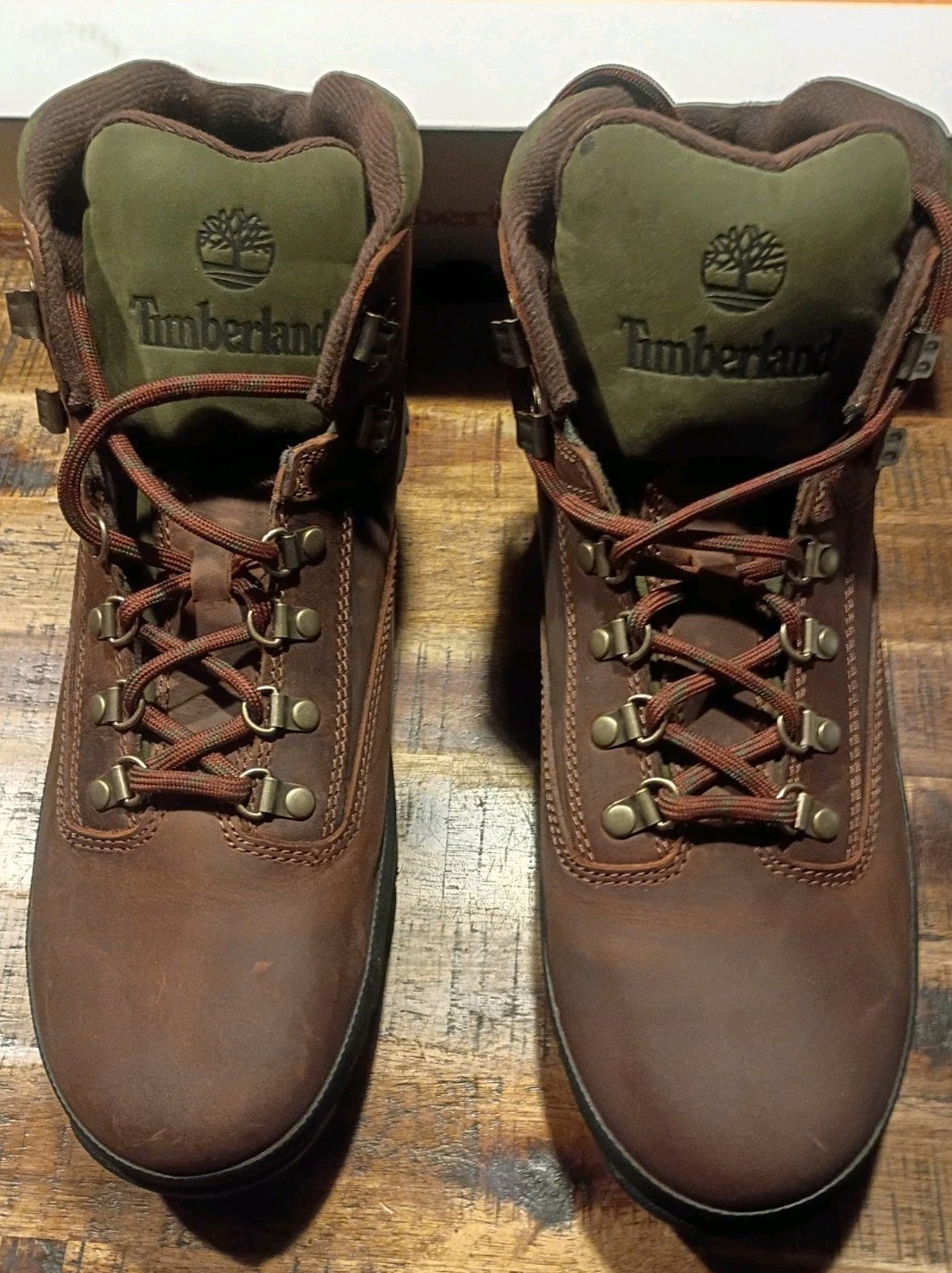 Mens Timberland Euro Hiker Mid Dk Brown Waterproof Prem Leath Hiking Boots Sz 13