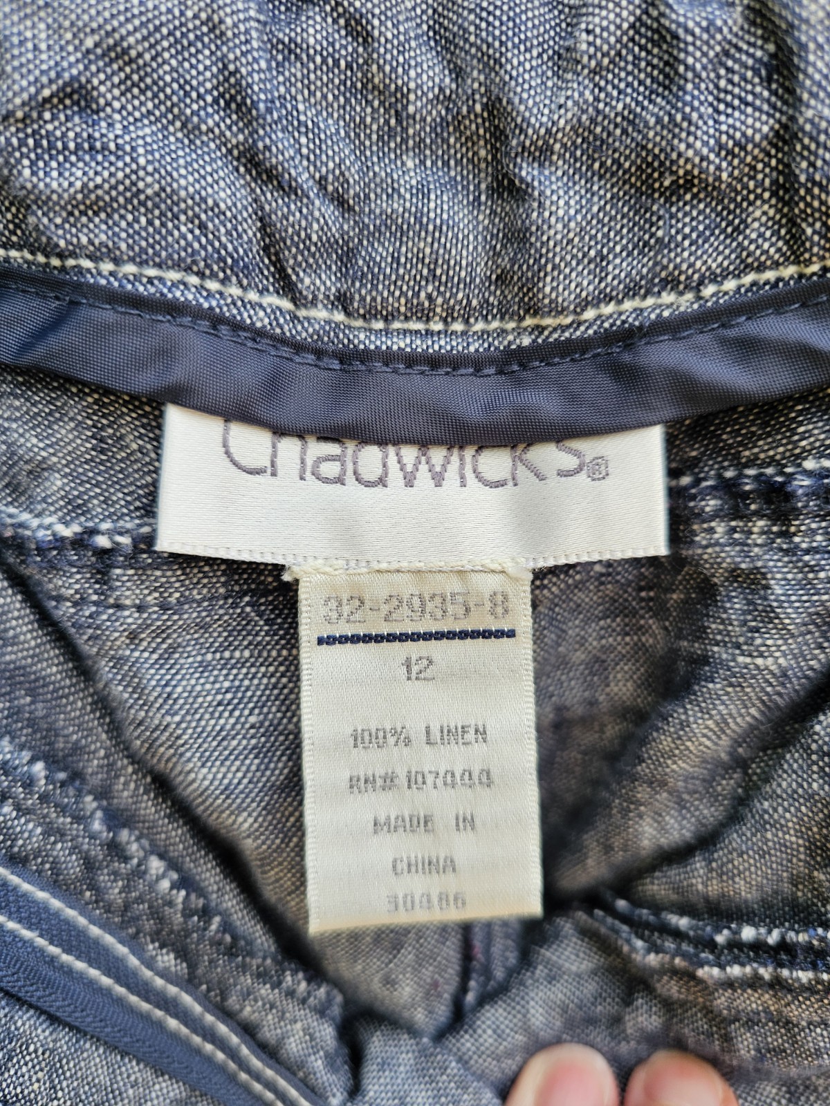Chadwicks Linen Blend Drawstring Skirt Grey Charcoal Marl Pockets Midi Maxi Lrg