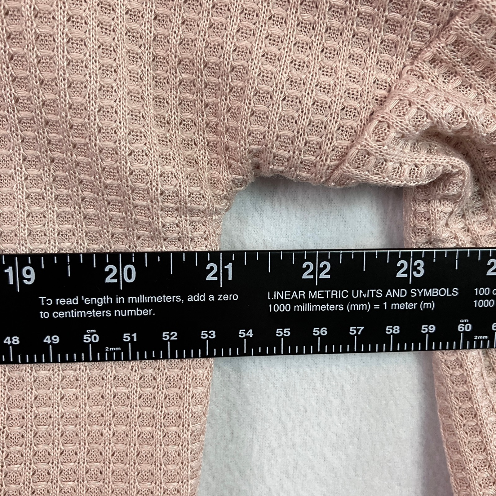 Tobrief Waffle Knit V-Neck Pullover Sweater Women’s Size M Blush NWT