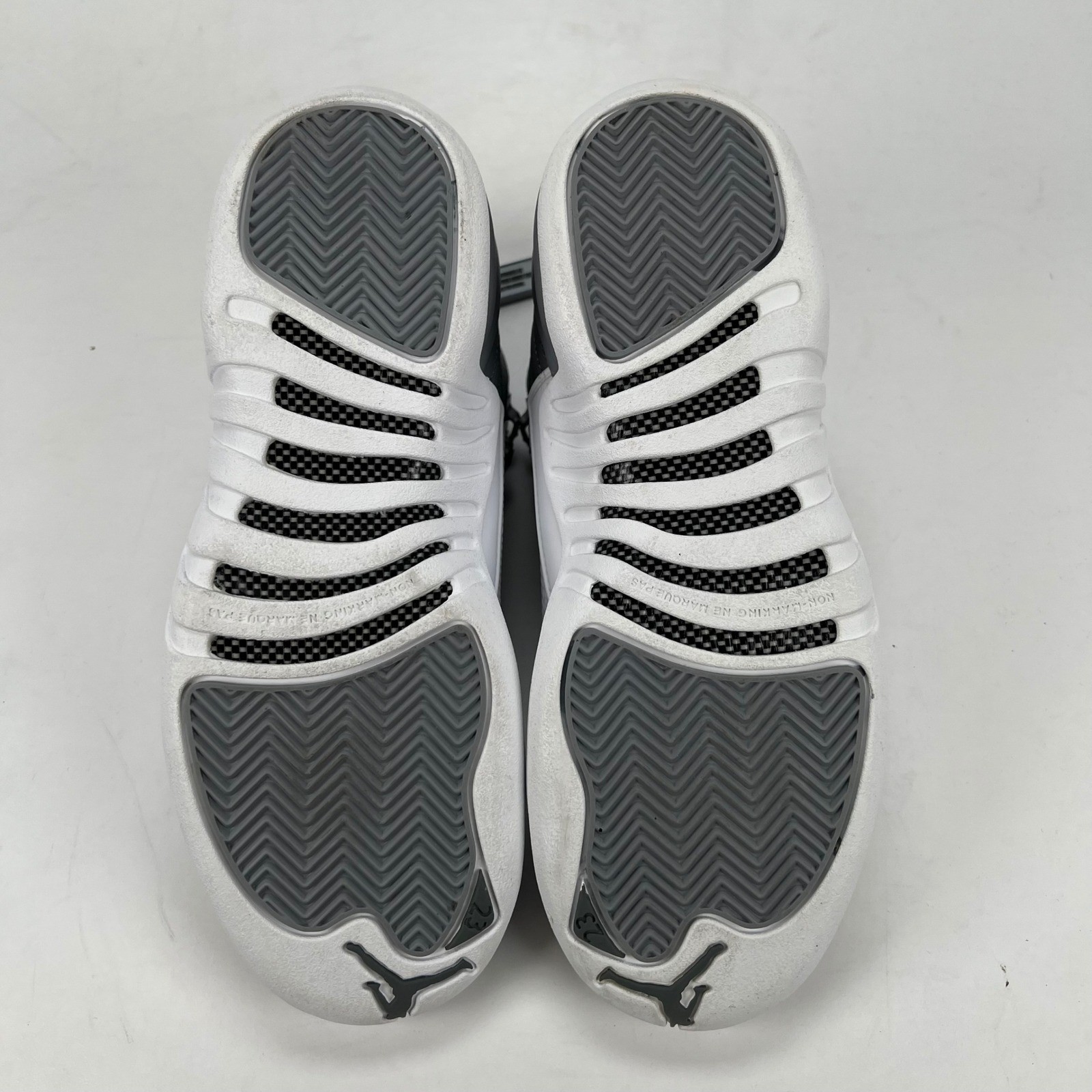 Jordan 12 Retro GS Stealth Grey White 153265-015 Mens 5Y Kids Sneakers