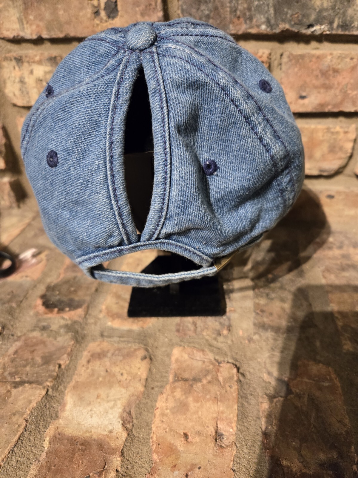 Baseball Cap Womens Hat The Original KBethos Ponytail Cap Denim Adjustable