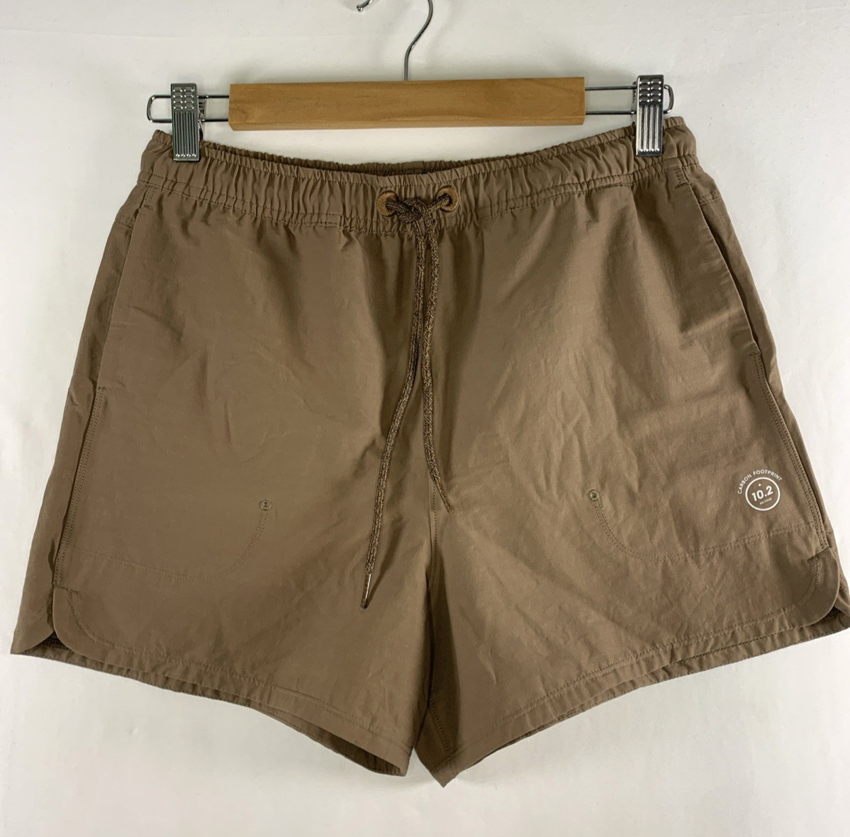 Allbirds Womens Carbon Footprint 10.2 Run Shorts XS Brown Wool Nylon Blend Light