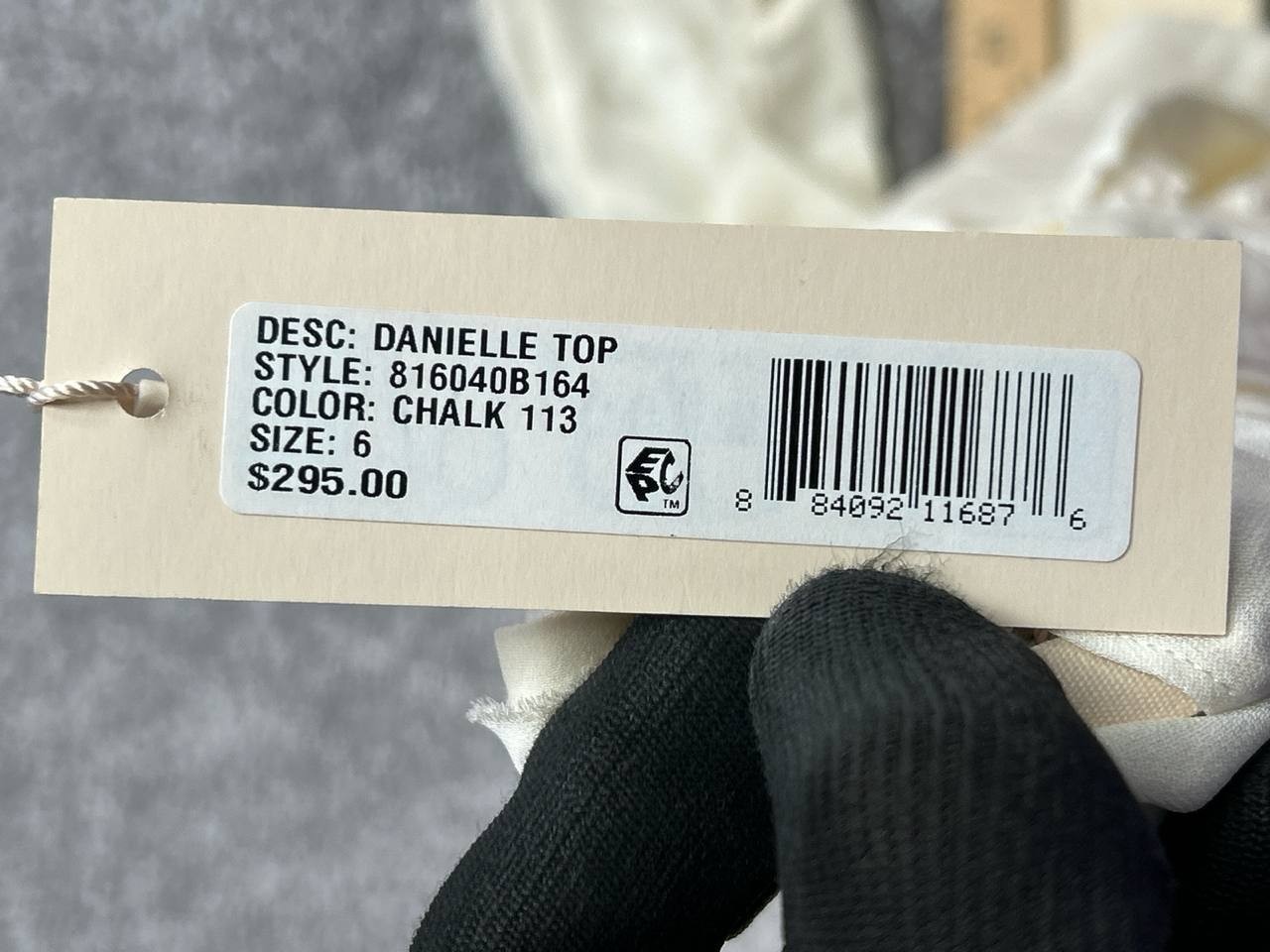 Rebecca Taylor Daniella Blouse Top Womens 6 White Silk Surplice Neck Pleated New