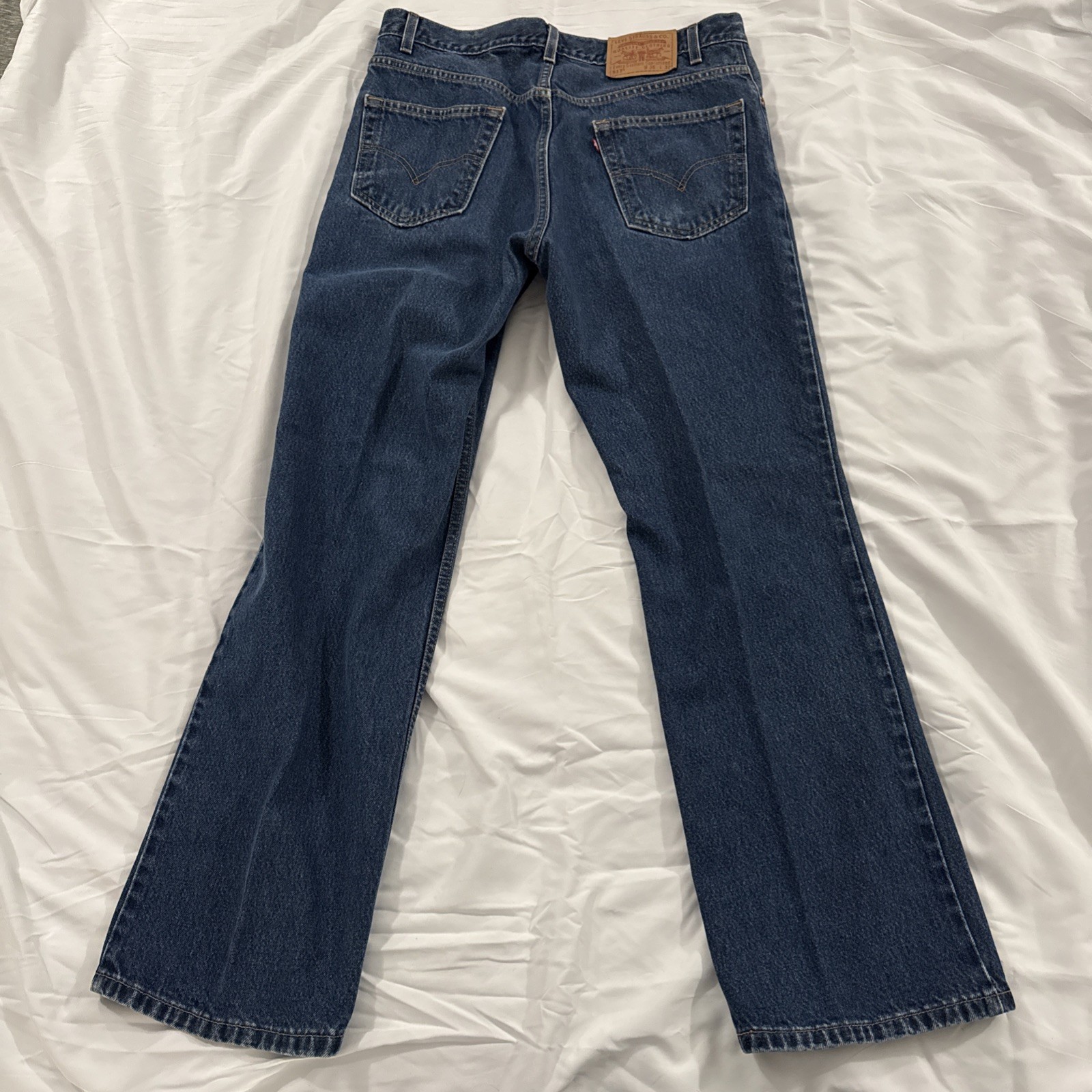 Levi’s 517 36×32 Bootcut Jeans Dark Wash Made In USA Red Tab
