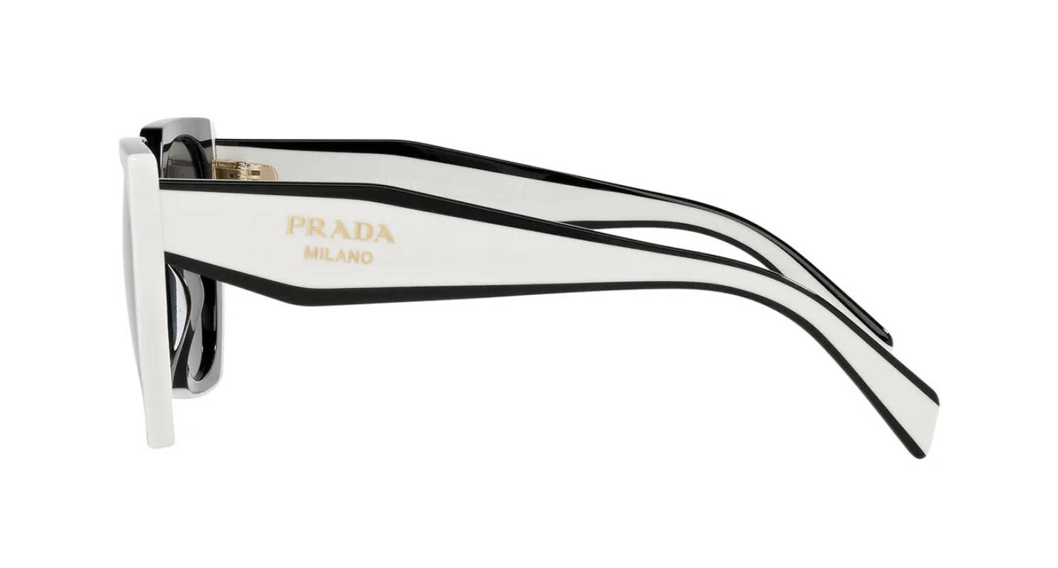 PRADA MONOCHROME PR 15WS Black And Talc/Dark Grey (09Q-5S0) Sunglasses
