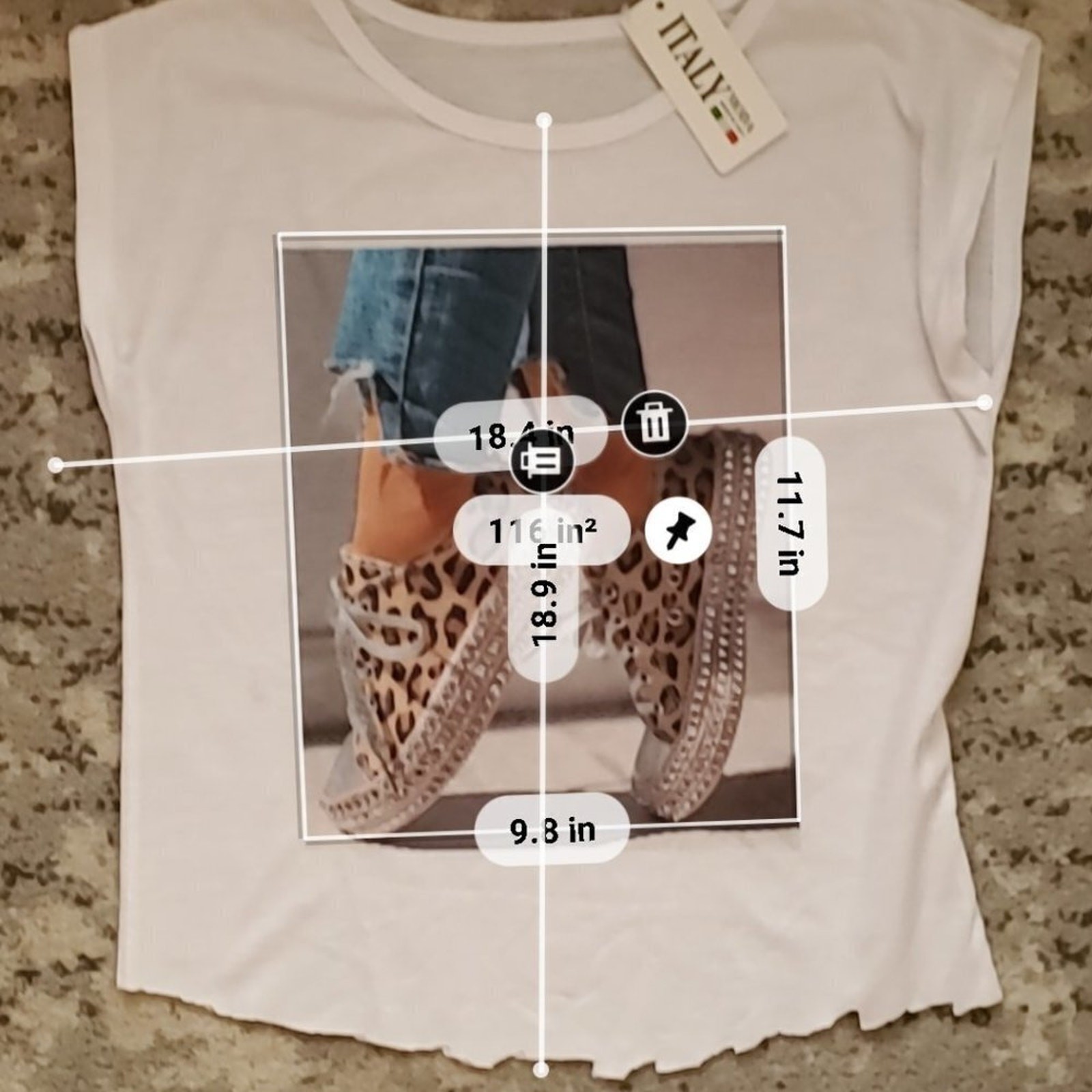 Fashion Top Leopard Tennis Shoes Image || Cut off || NWT Med