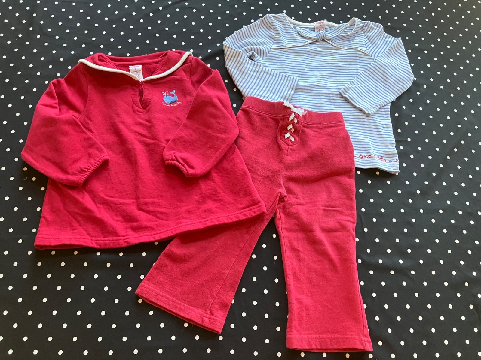 Y2K Gymboree 2003 Whale Watching sailor sweater yoga pants top 2T 3 3T cmb ship