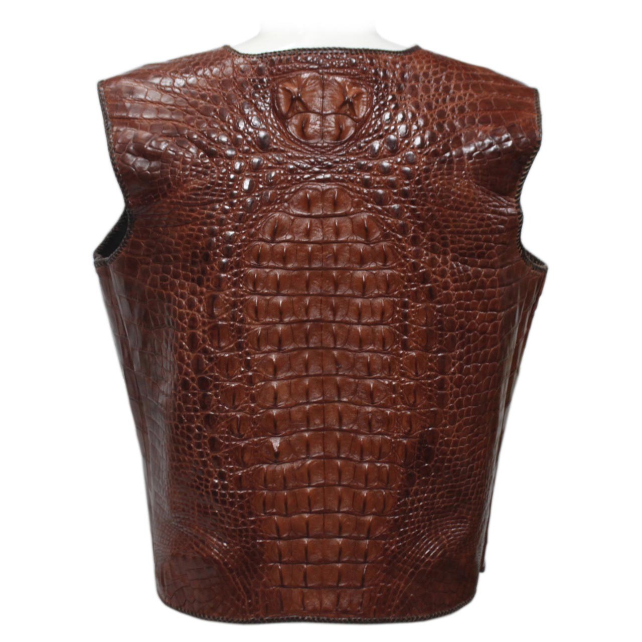 Crocodile Embossed Leather Jacket All Size M ARIF