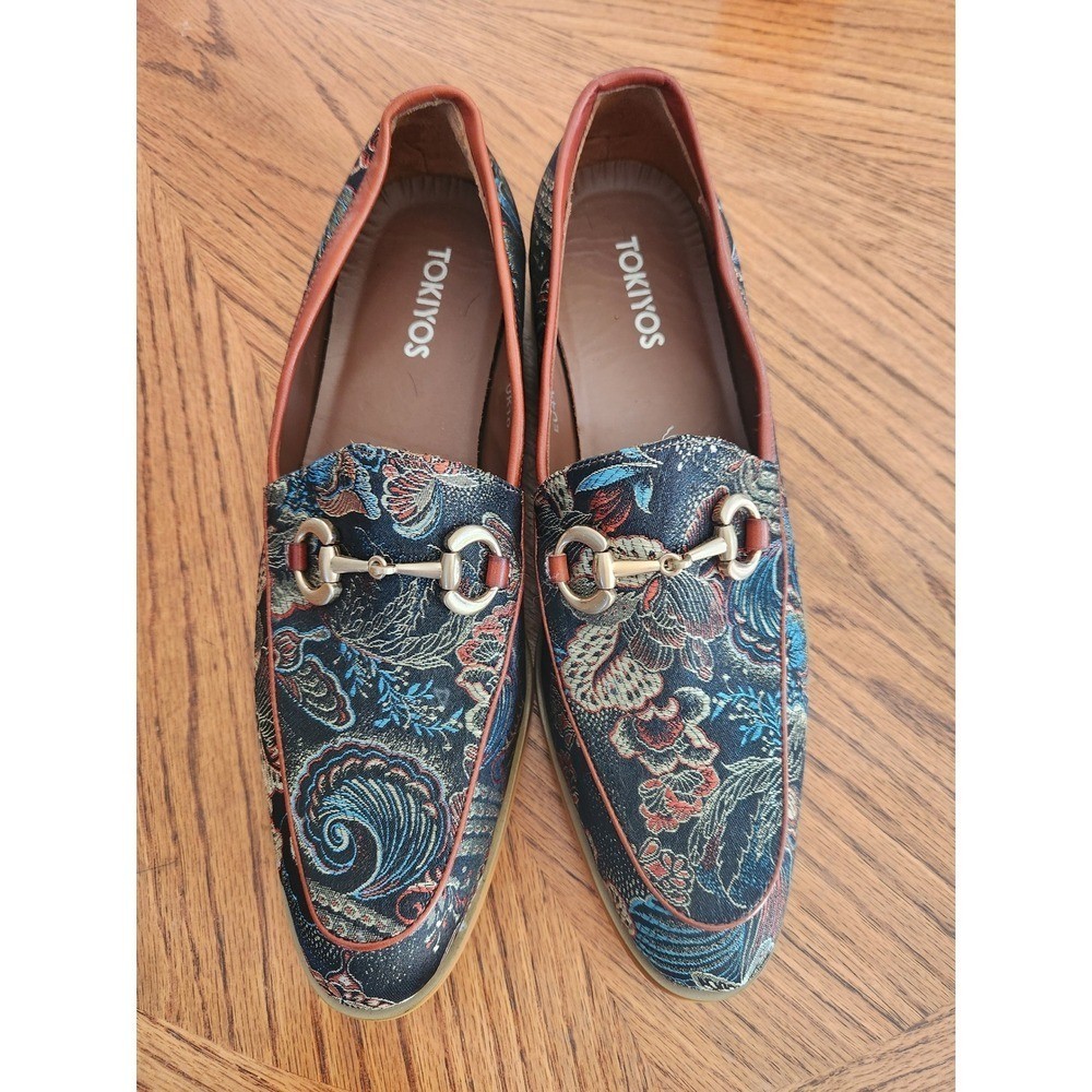 Tokiyos Mens Tapestry Bit Loafers