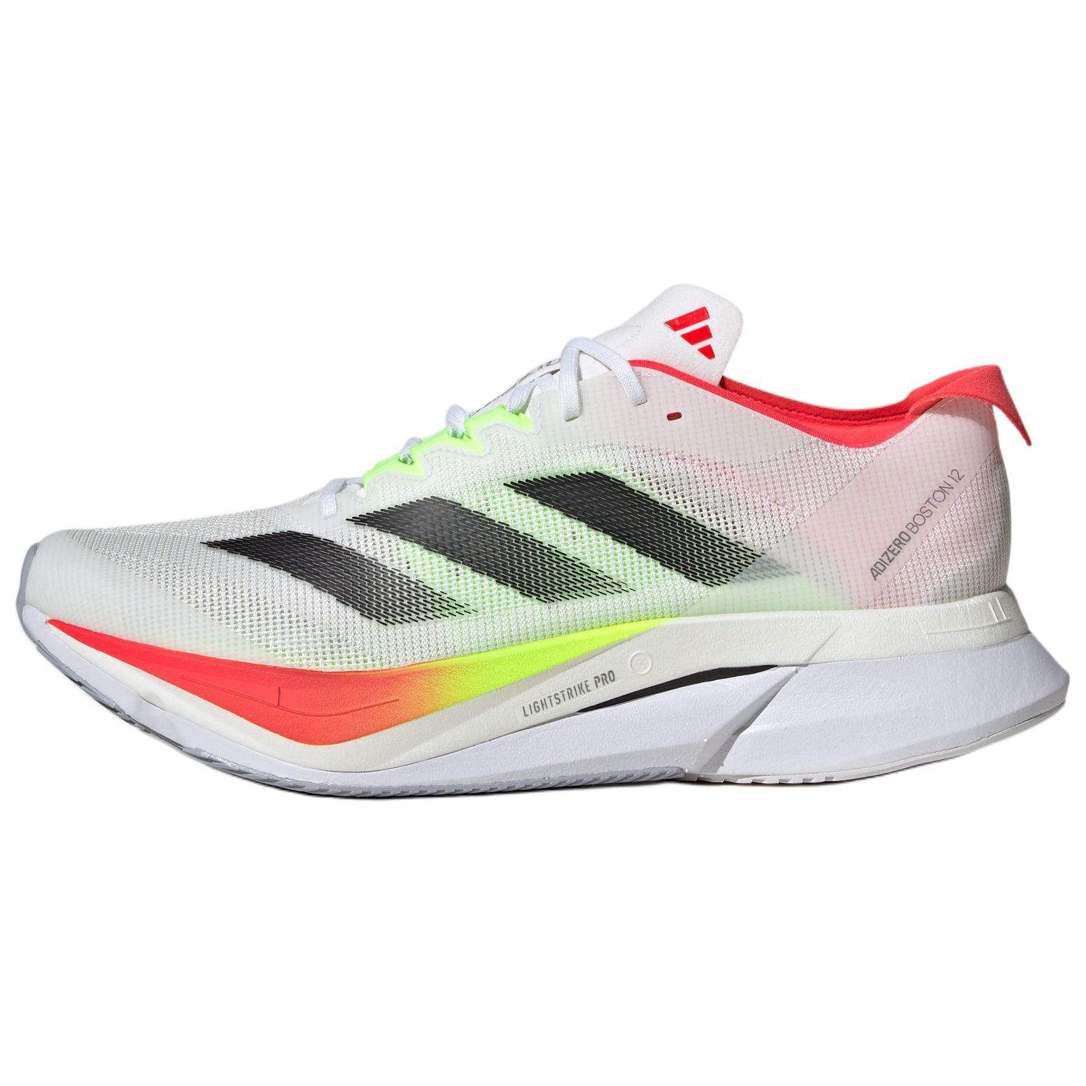 Adidas Adizero Boston 12 Cloud White Core Black Lucid Red – JQ2552 Size