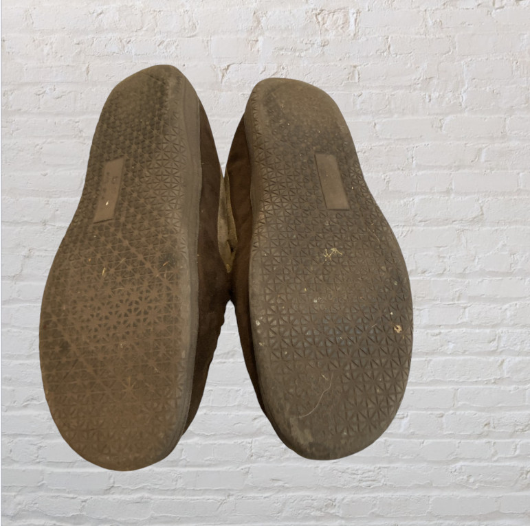 Men’s House Shoe/Slipper, XL, Loafer Style, Rubber Sole, Adjustable for Width