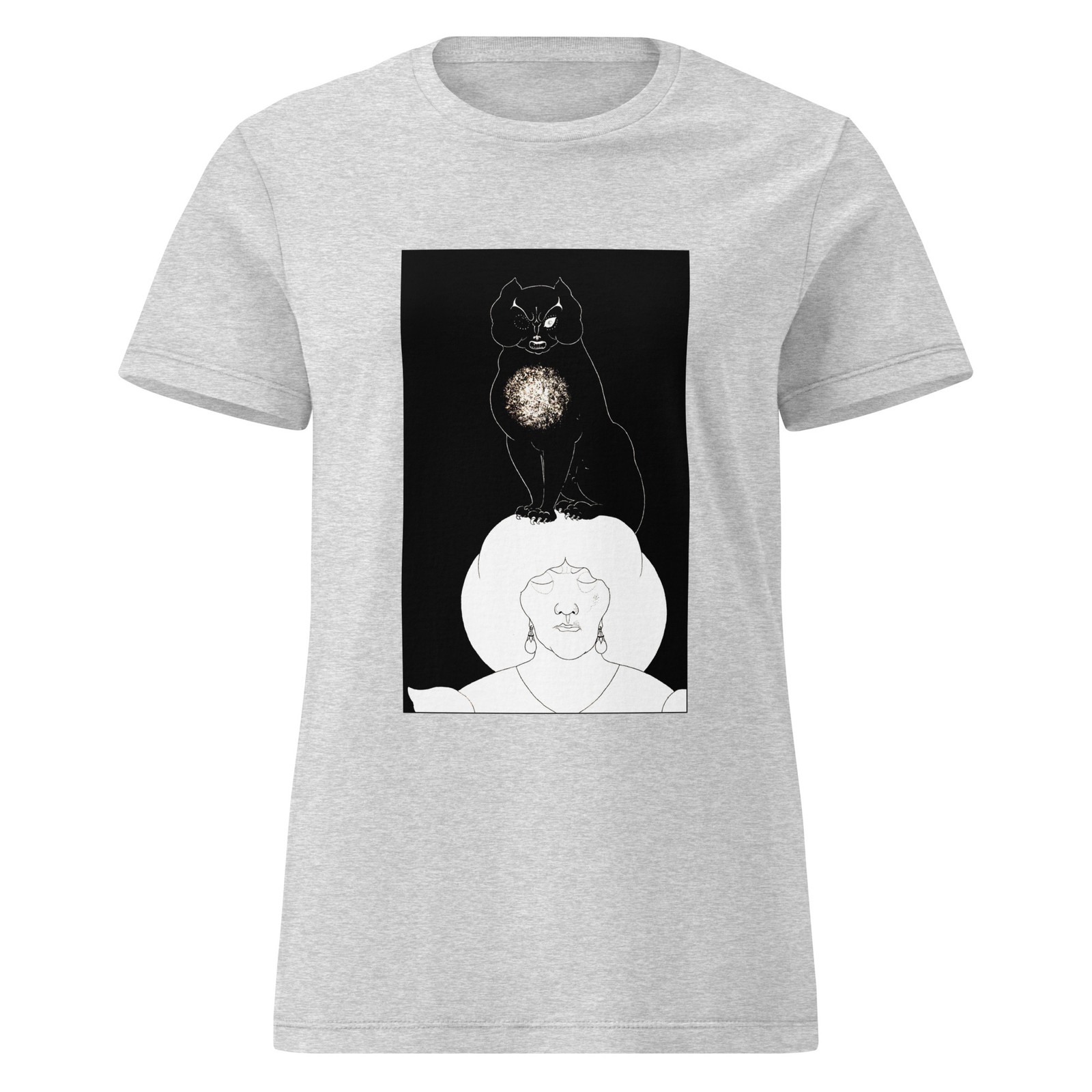 Audrey Beardsley / Women’s basic / The Black Cat / Art Nouveau Shirt